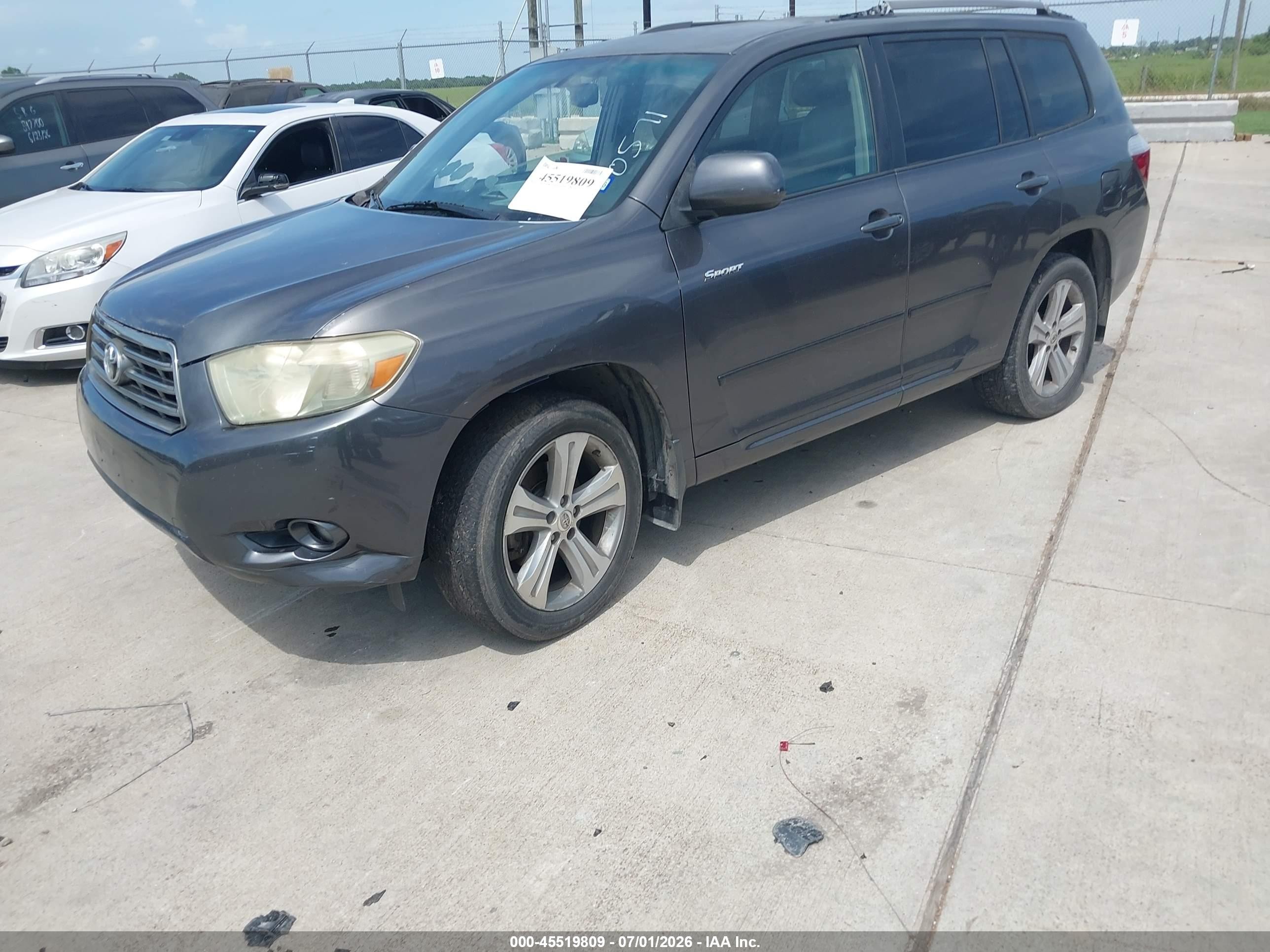 2008 Toyota Highlander Sport Серый vin: JTEDS43A082030571
