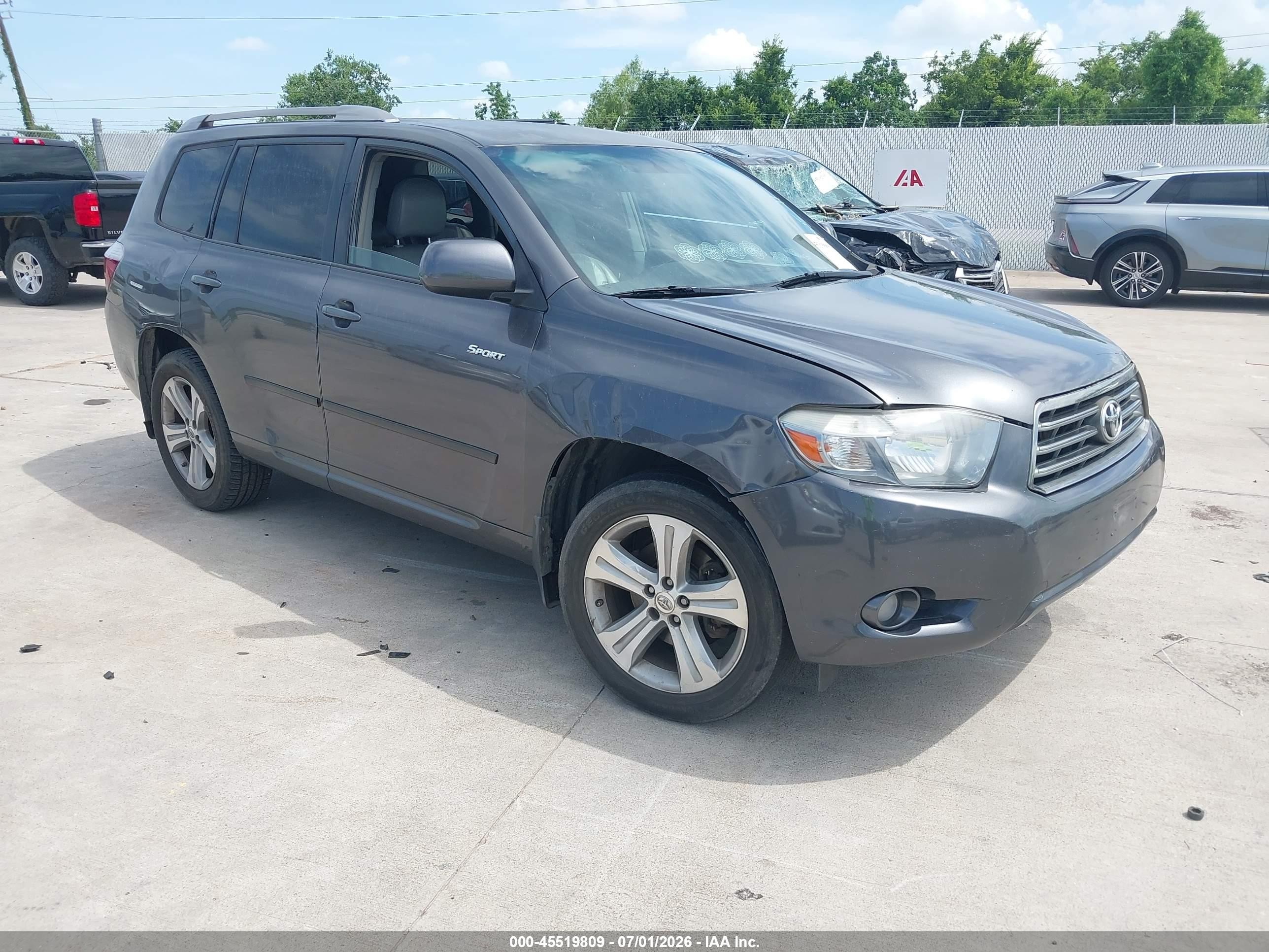 2008 Toyota Highlander Sport Серый vin: JTEDS43A082030571