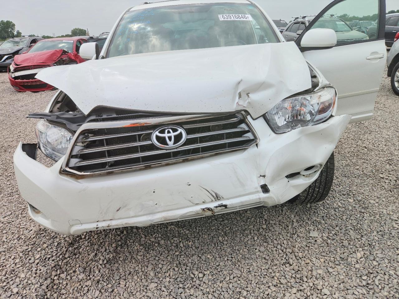 2009 Toyota Highlander Sport White vin: JTEDS43A092074006