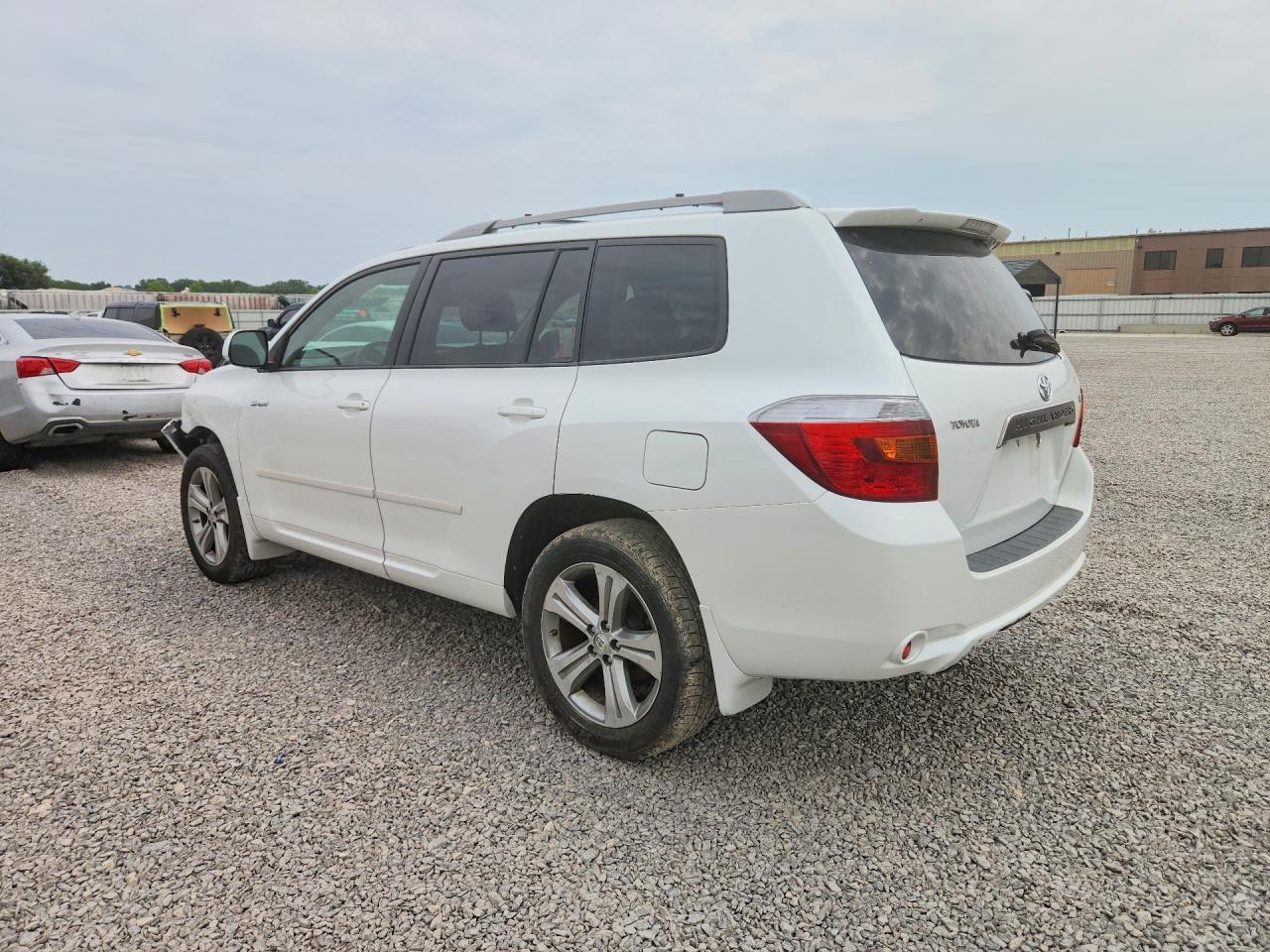 2009 Toyota Highlander Sport White vin: JTEDS43A092074006