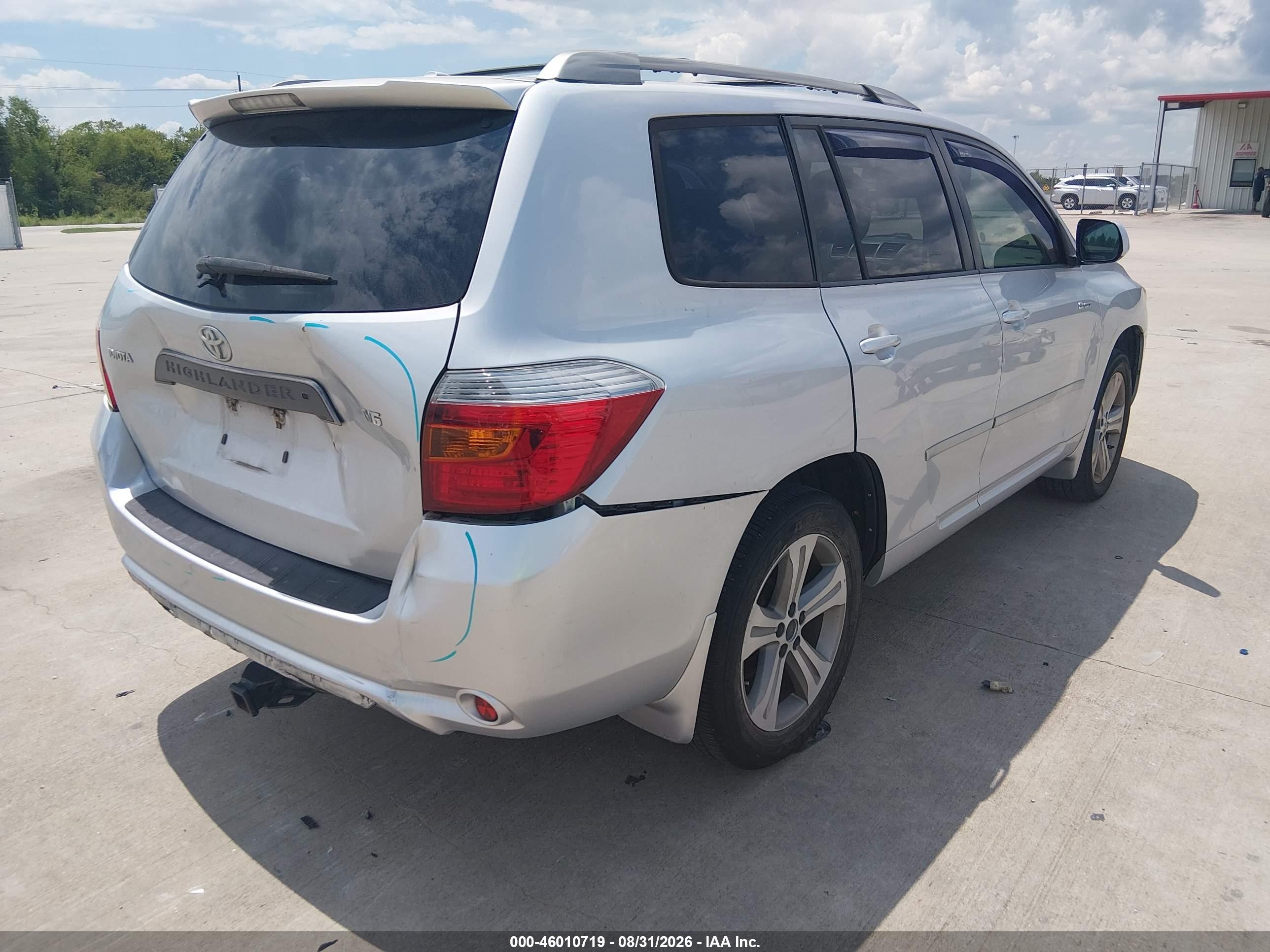 2009 Toyota Highlander Sport Gray vin: JTEDS43A092086480