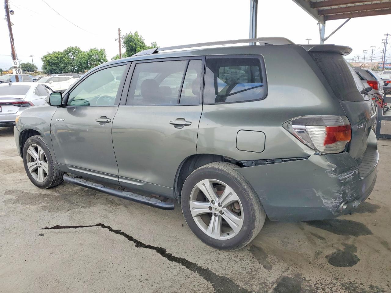 2008 Toyota Highlander Sport Gray vin: JTEDS43A182012290
