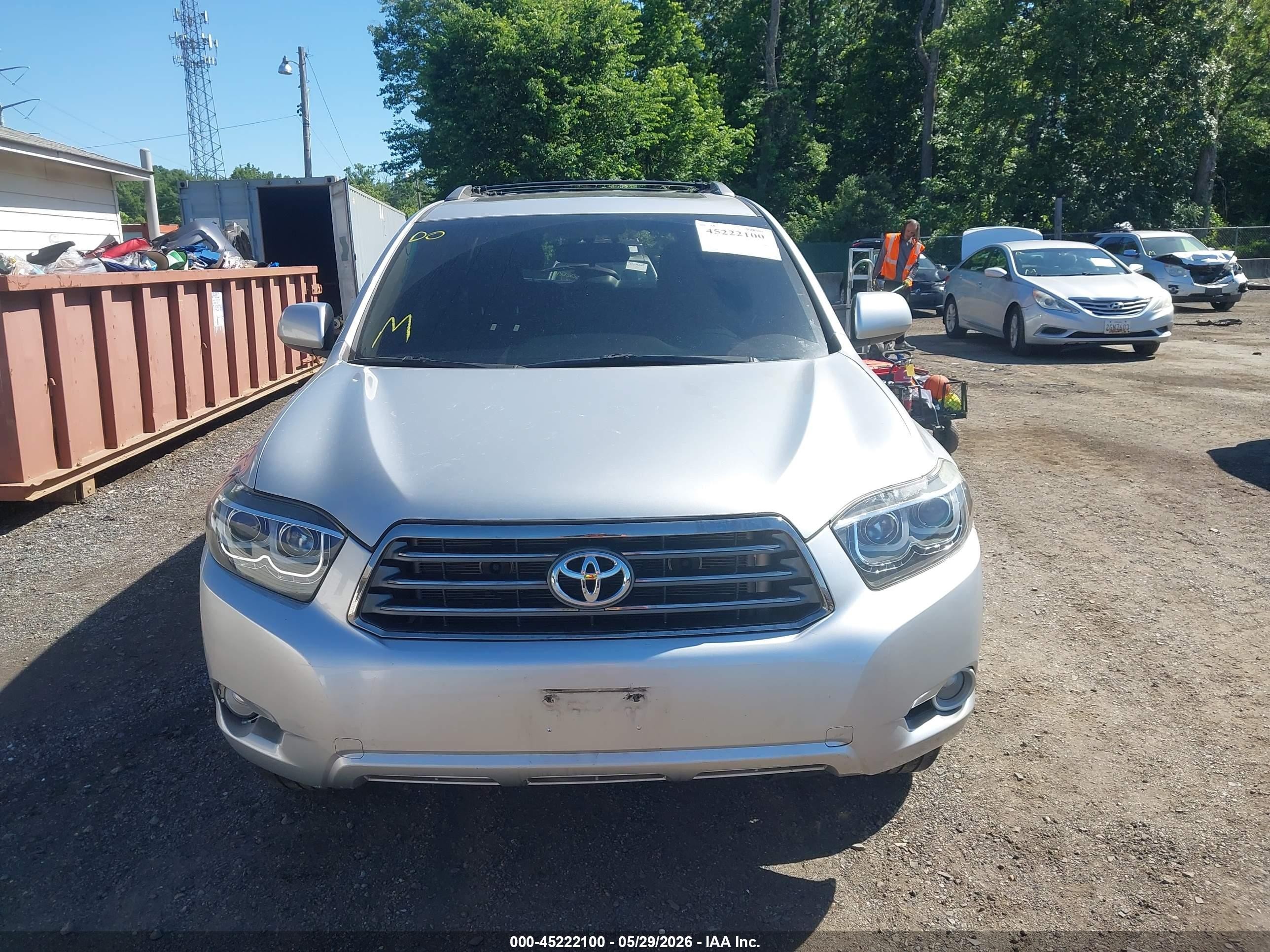 2008 Toyota Highlander Sport Silver vin: JTEDS43A182020096