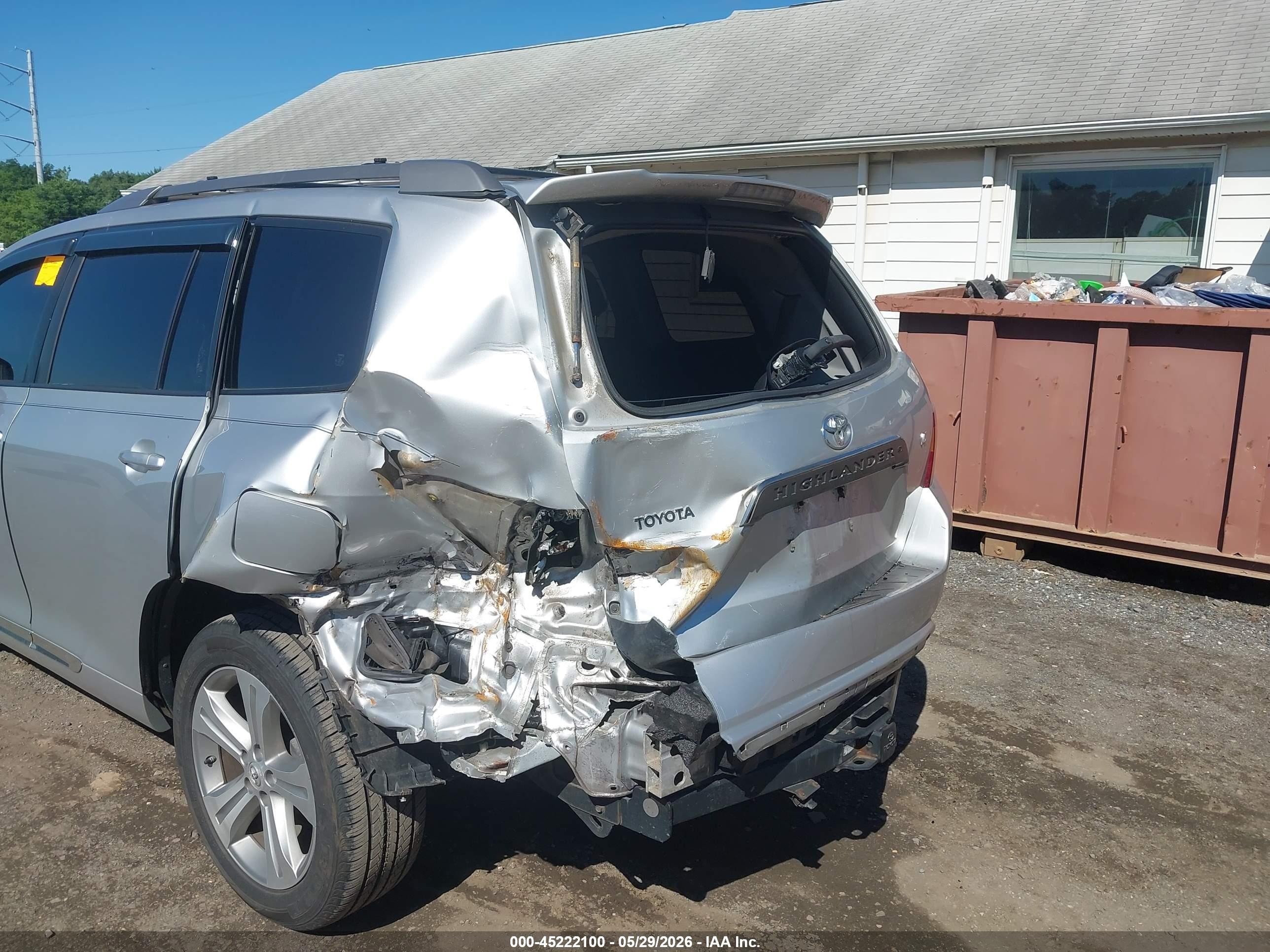 2008 Toyota Highlander Sport Silver vin: JTEDS43A182020096