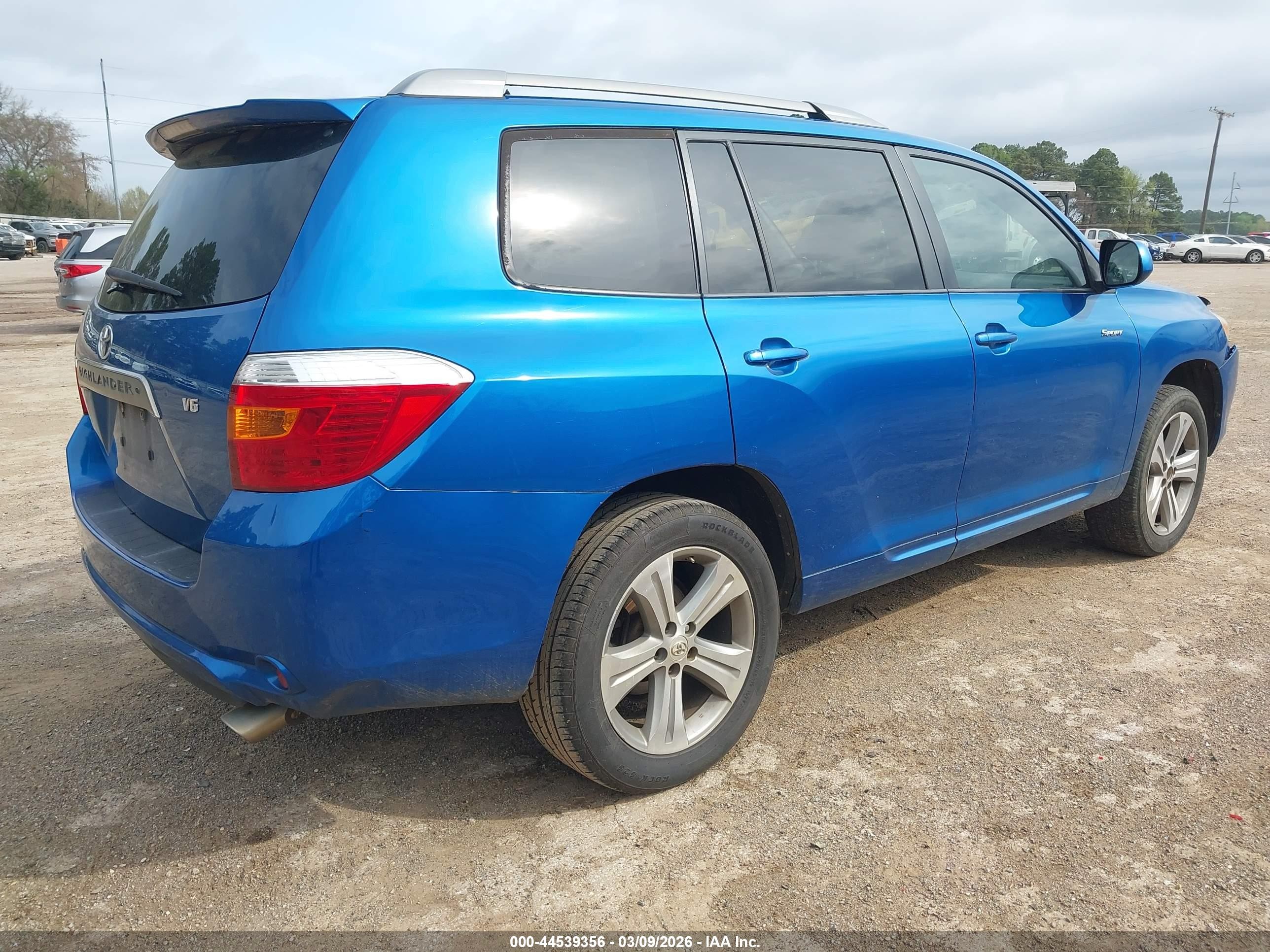 2008 Toyota Highlander Sport Blue vin: JTEDS43A282047887