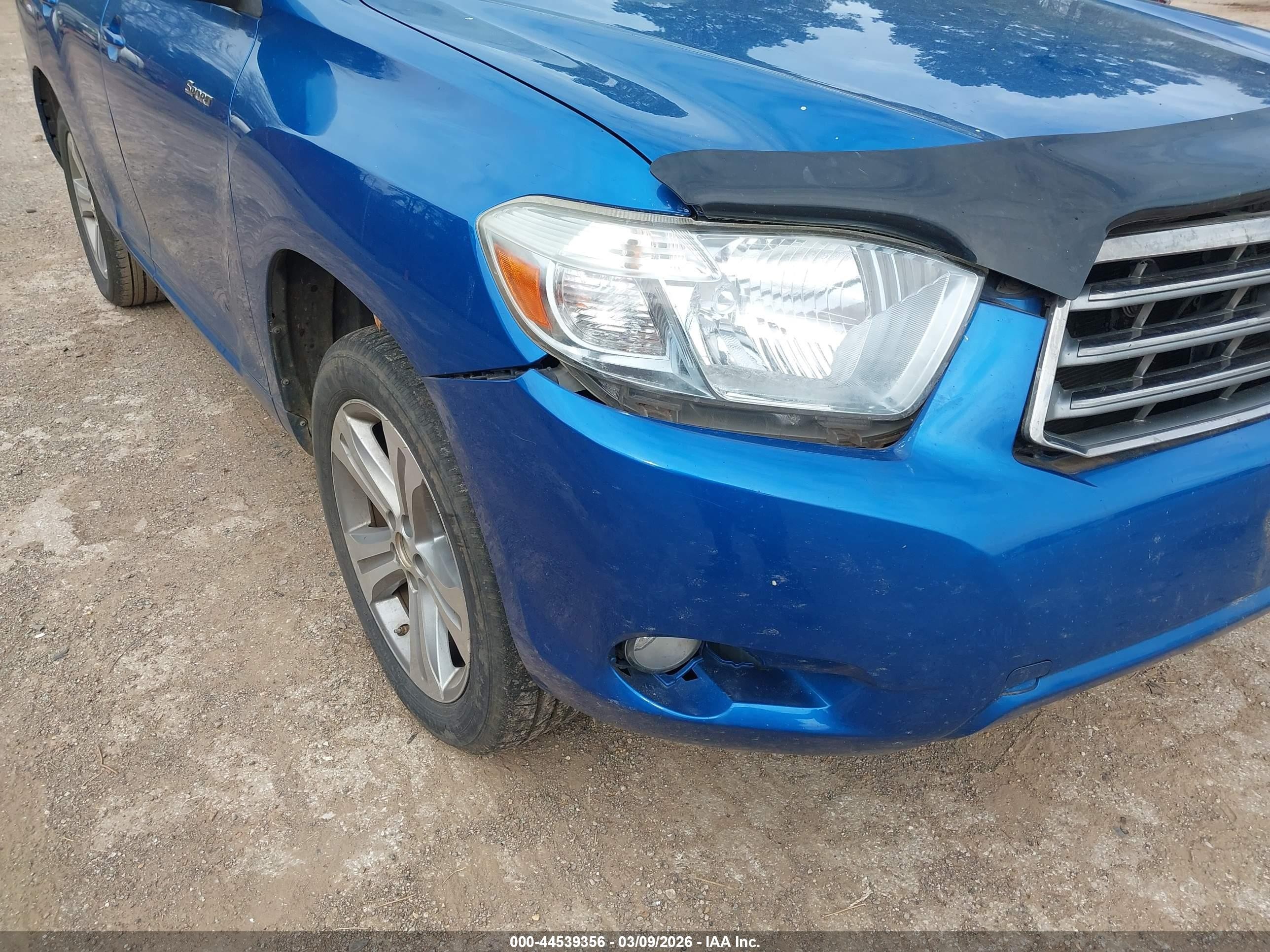 2008 Toyota Highlander Sport Blue vin: JTEDS43A282047887