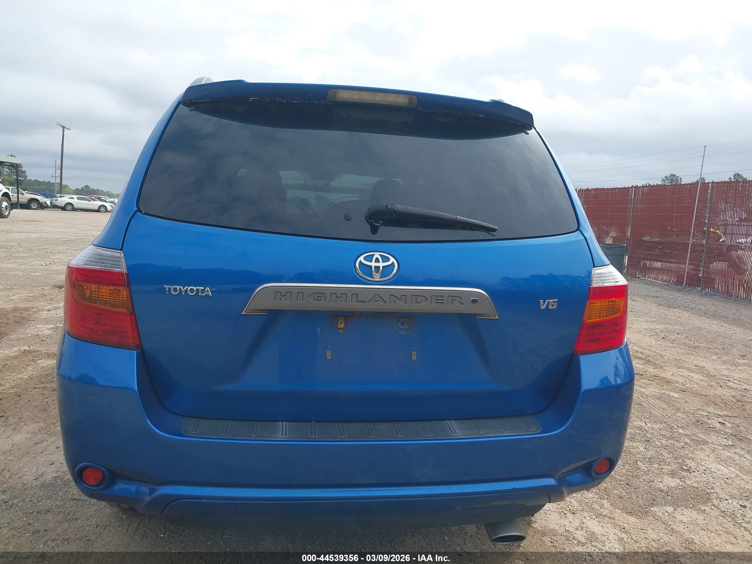 2008 Toyota Highlander Sport Blue vin: JTEDS43A282047887
