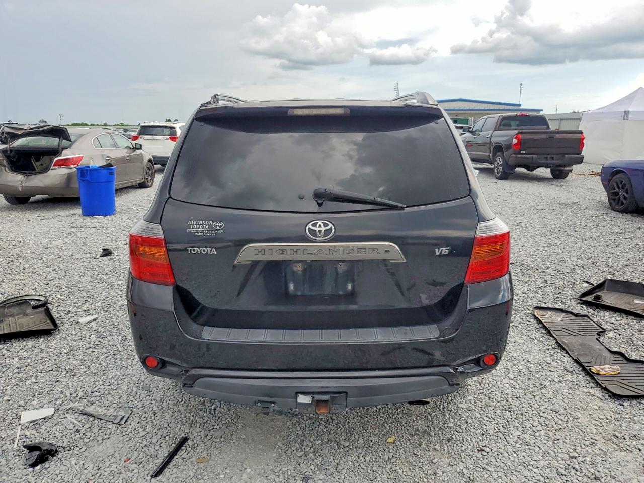 2008 Toyota Highlander Sport Black vin: JTEDS43A282053656