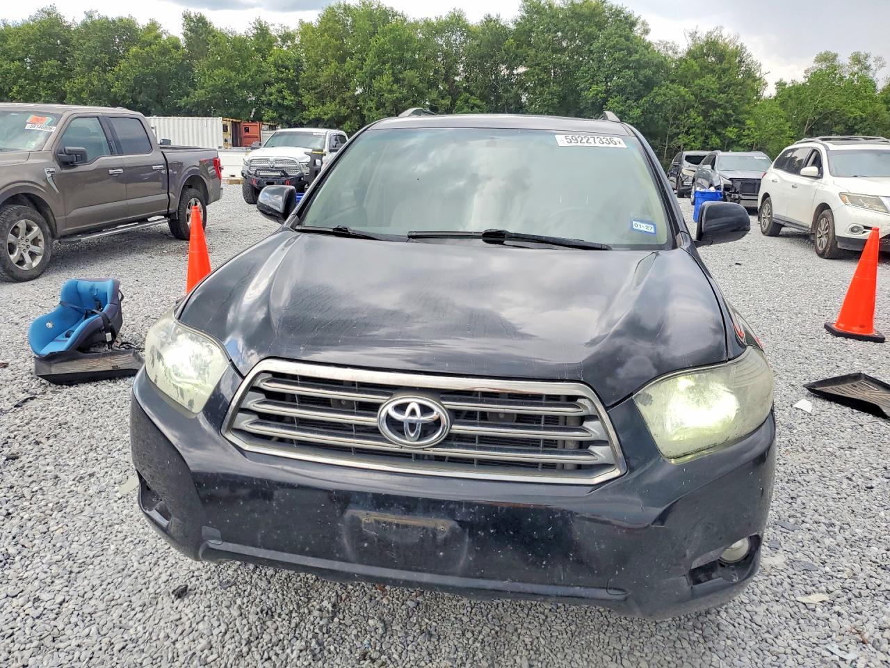 2008 Toyota Highlander Sport Black vin: JTEDS43A282053656