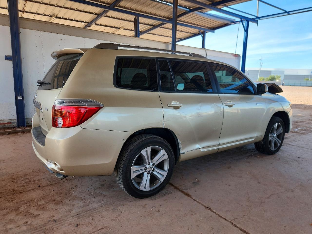 2008 Toyota Highlander Sport Beige vin: JTEDS43A282056086