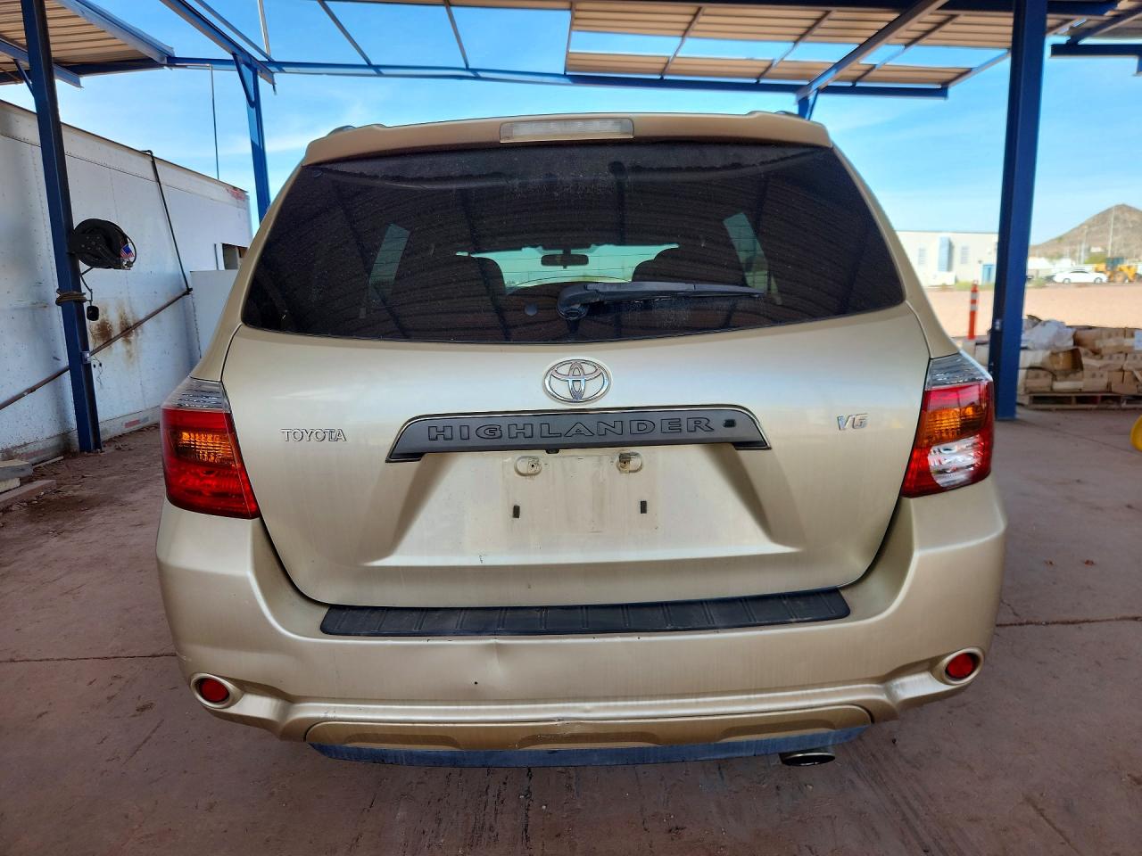 2008 Toyota Highlander Sport Beige vin: JTEDS43A282056086
