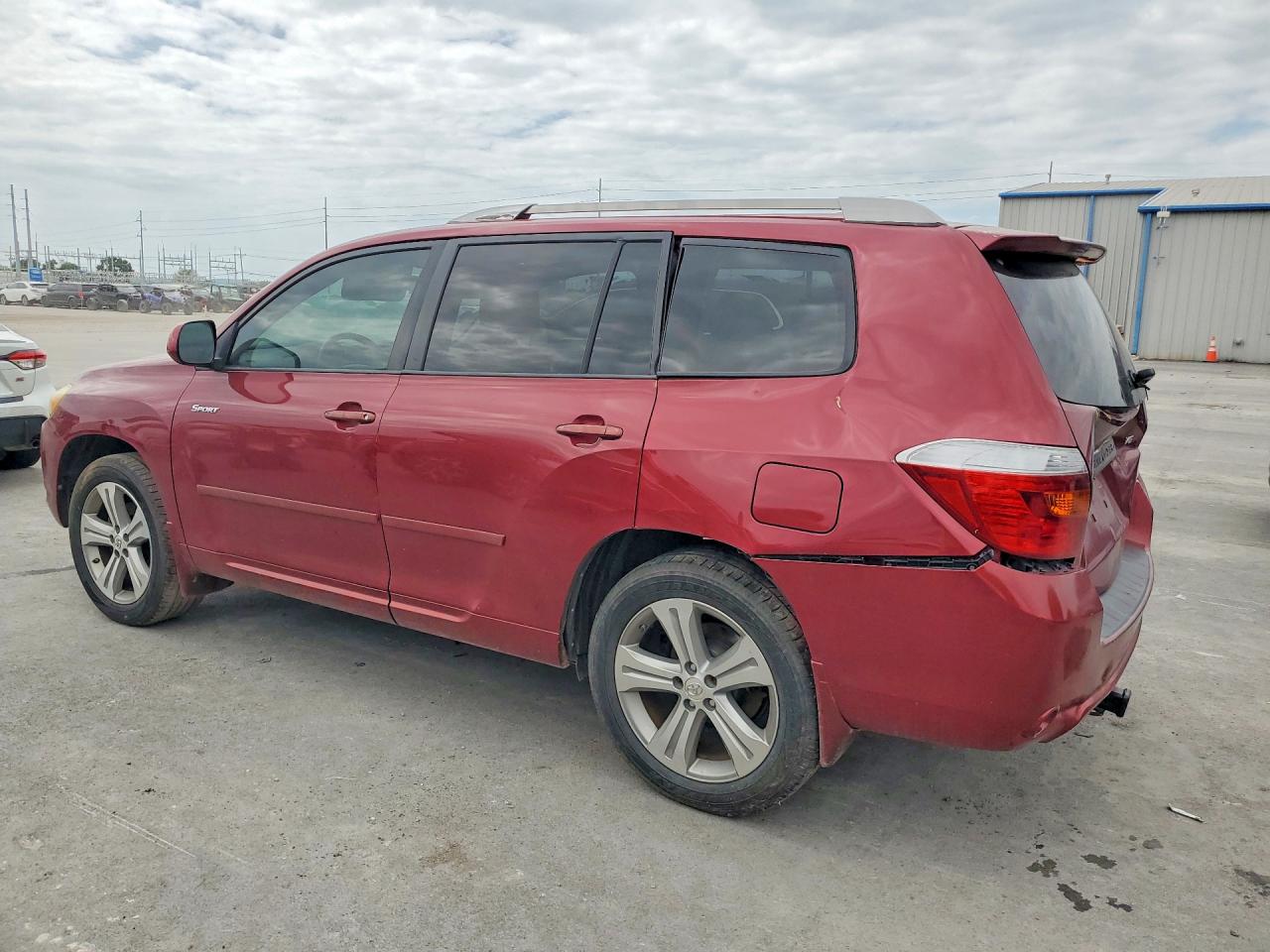 2008 Toyota Highlander Sport Maroon vin: JTEDS43A382028832