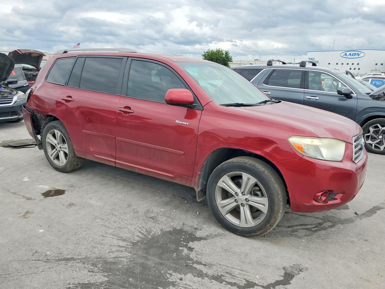 2008 Toyota Highlander Sport Maroon vin: JTEDS43A382028832