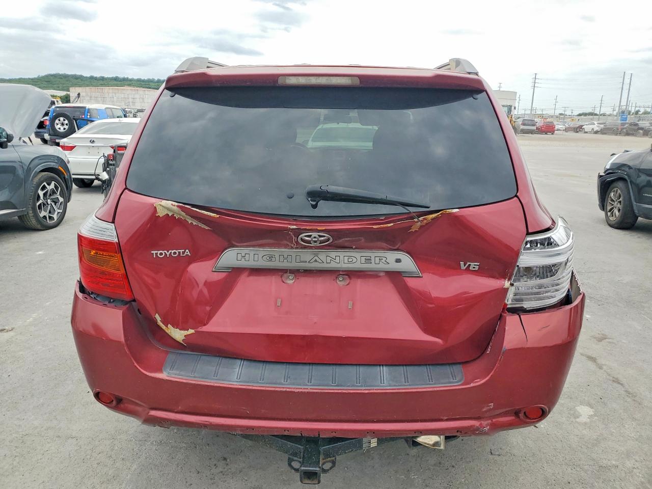 2008 Toyota Highlander Sport Maroon vin: JTEDS43A382028832