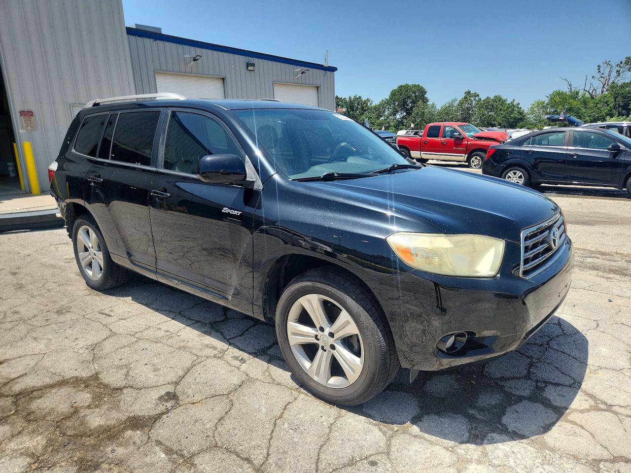 2008 Toyota Highlander Sport Black vin: JTEDS43A382051009