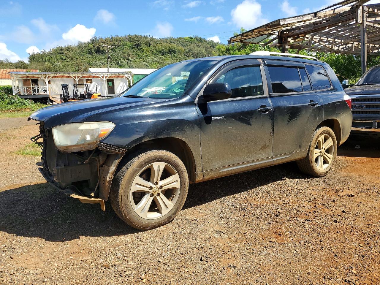 2008 Toyota Highlander Sport Черный vin: JTEDS43A382053486