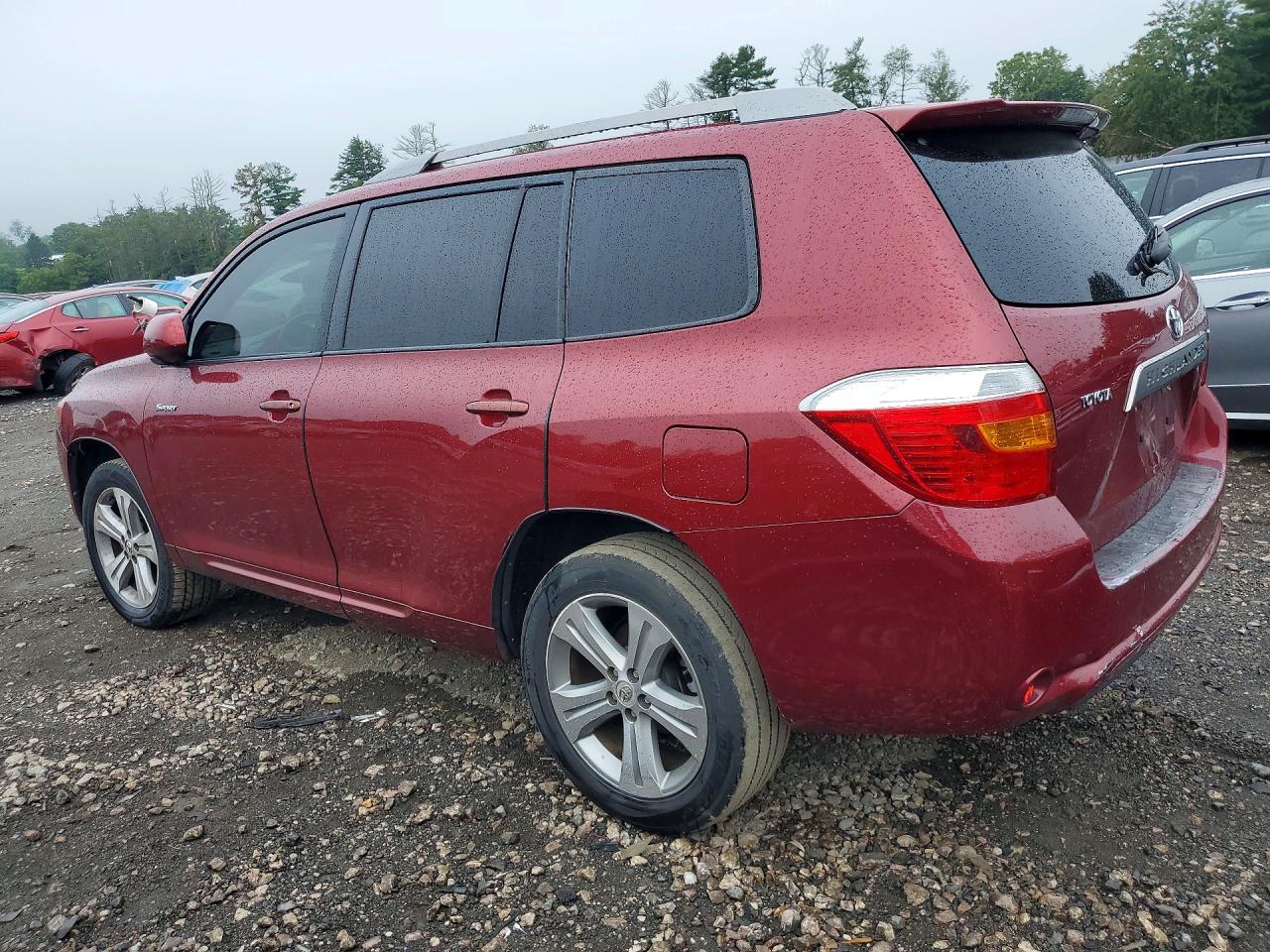 2008 Toyota Highlander Sport Maroon vin: JTEDS43A482001297
