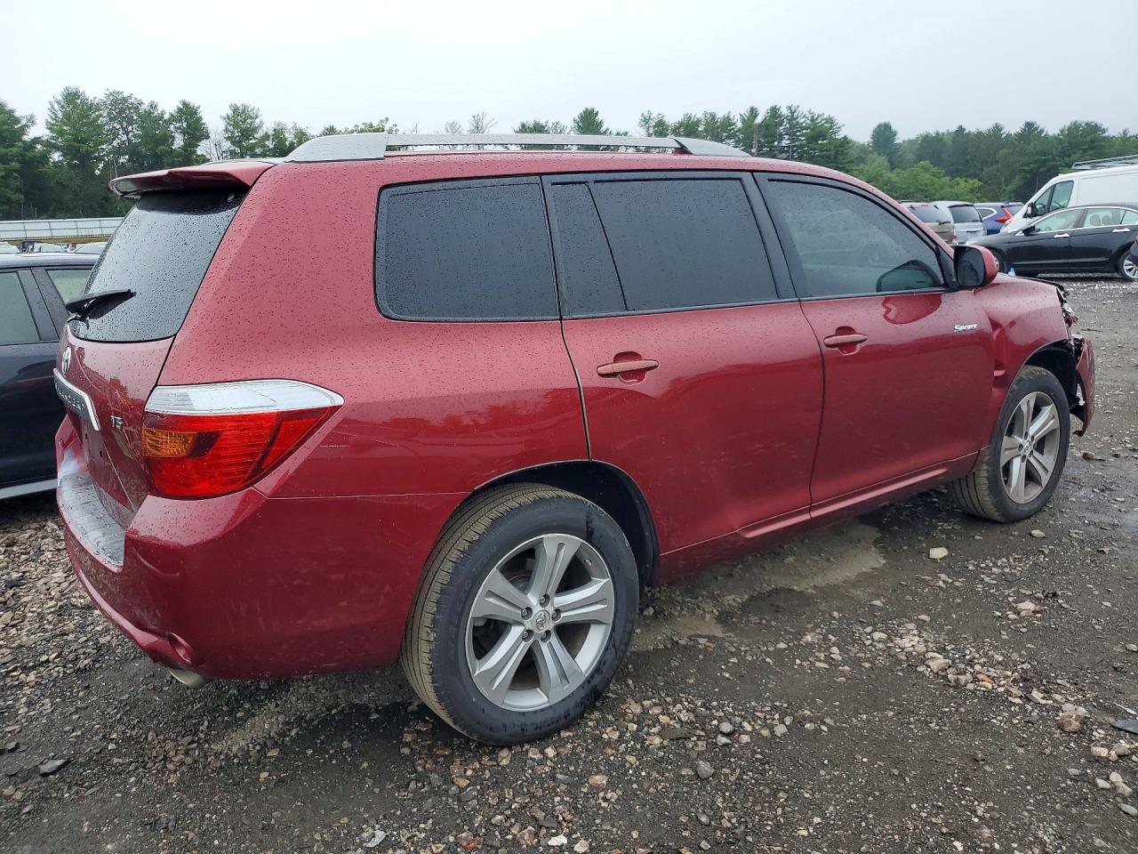2008 Toyota Highlander Sport Maroon vin: JTEDS43A482001297