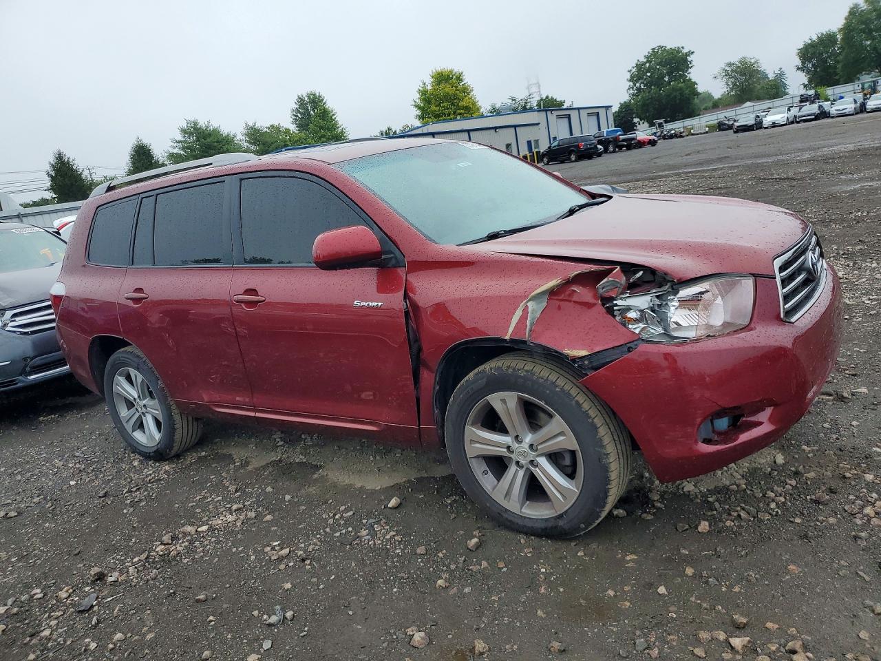2008 Toyota Highlander Sport Maroon vin: JTEDS43A482001297