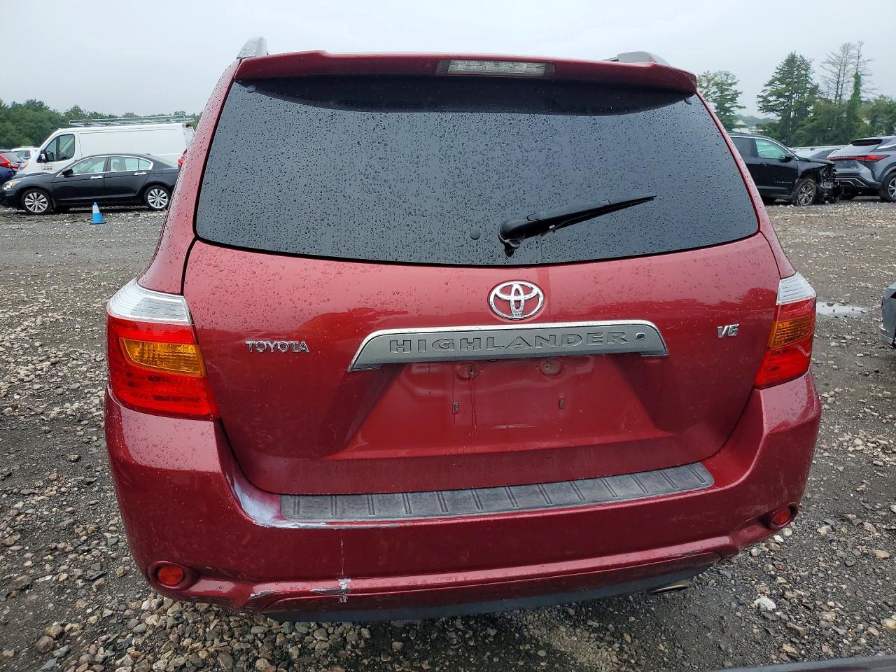 2008 Toyota Highlander Sport Maroon vin: JTEDS43A482001297