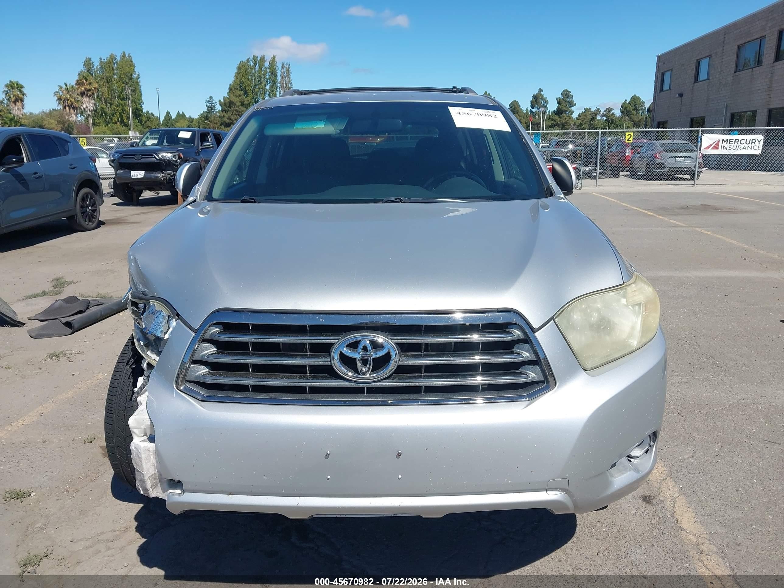 2009 Toyota Highlander Sport Silver vin: JTEDS43A592076494