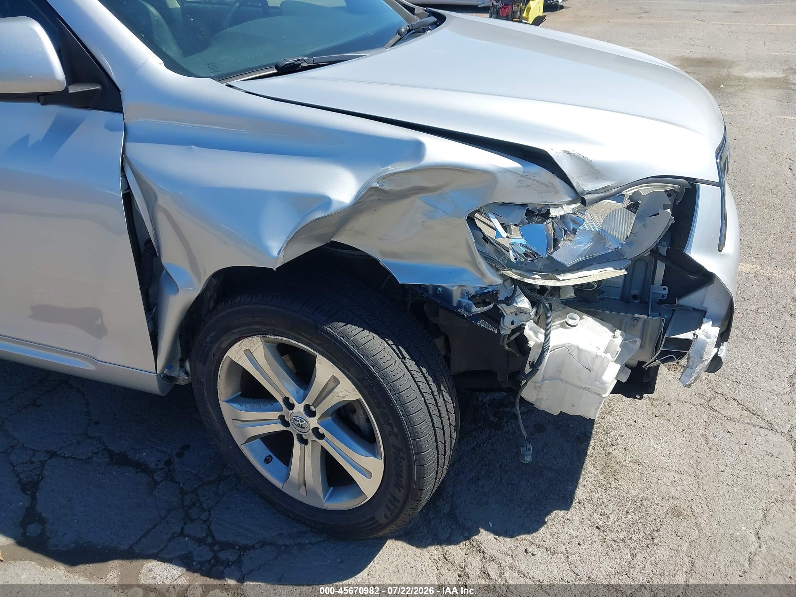 2009 Toyota Highlander Sport Silver vin: JTEDS43A592076494