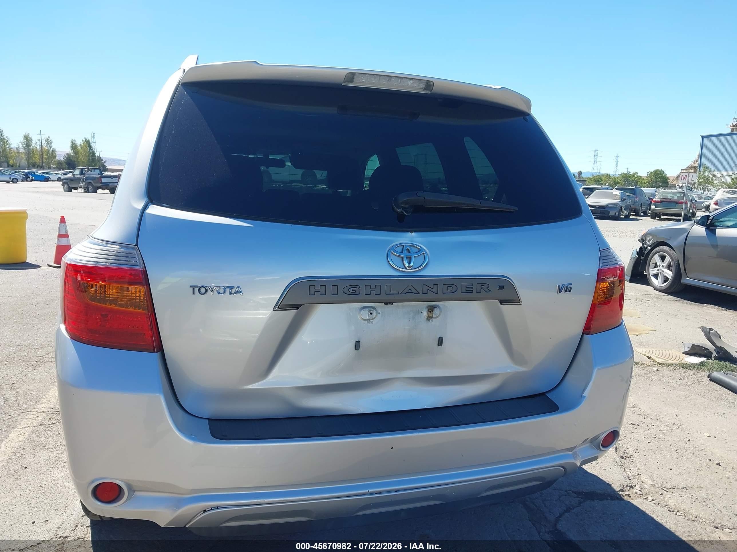 2009 Toyota Highlander Sport Silver vin: JTEDS43A592076494