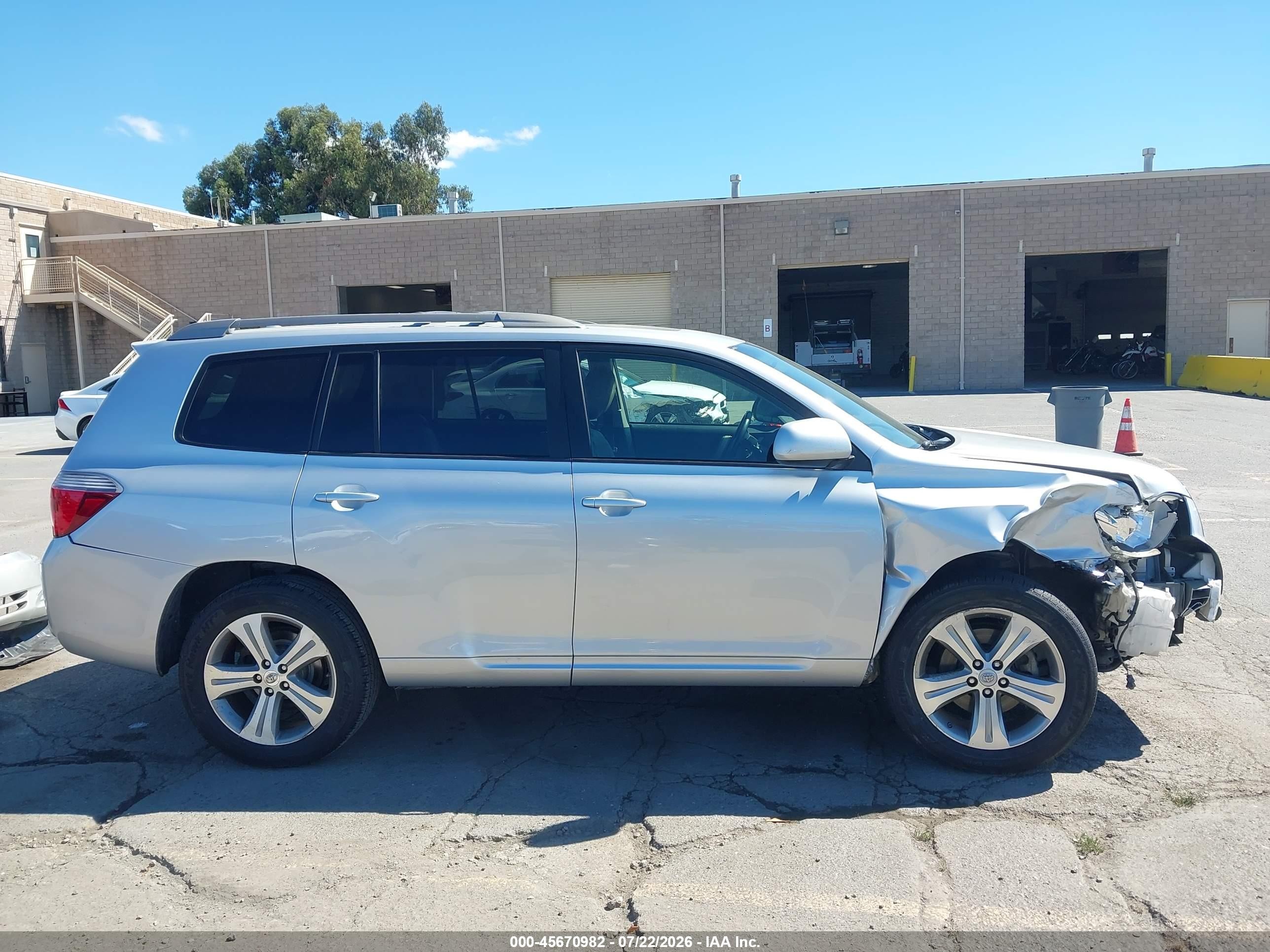 2009 Toyota Highlander Sport Silver vin: JTEDS43A592076494