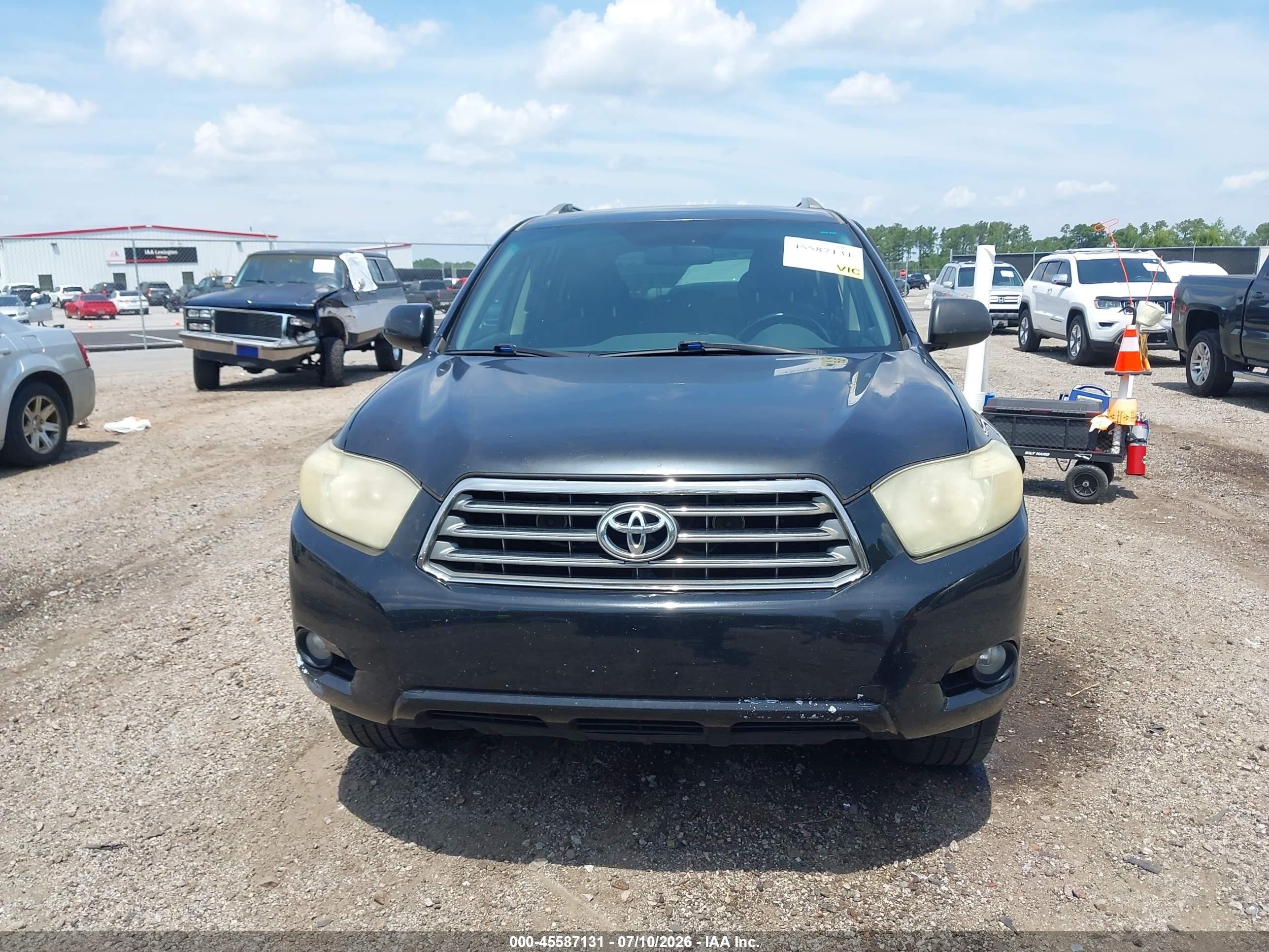 2009 Toyota Highlander Sport Black vin: JTEDS43A592089696