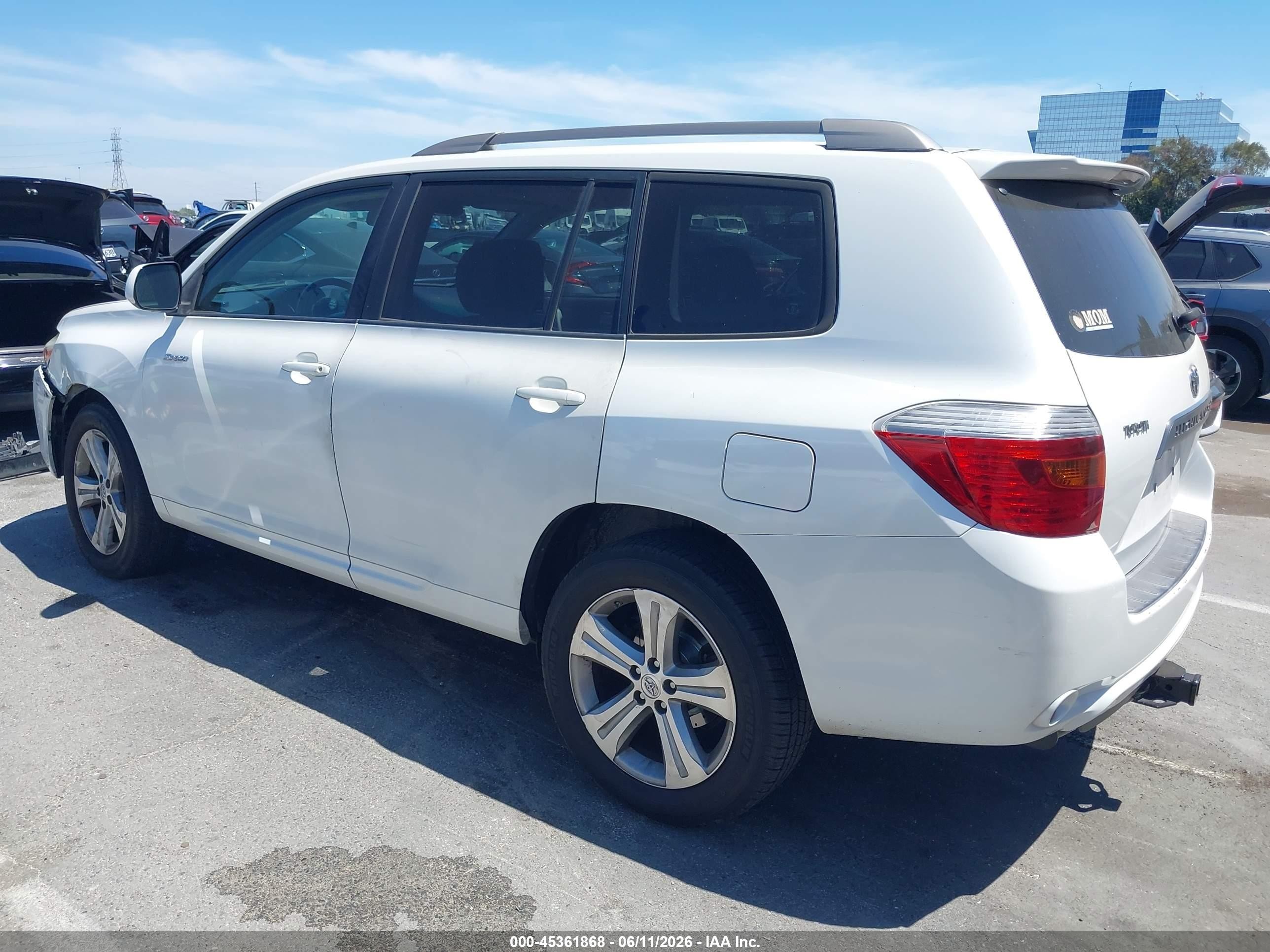 2008 Toyota Highlander Sport Белый vin: JTEDS43A682000281