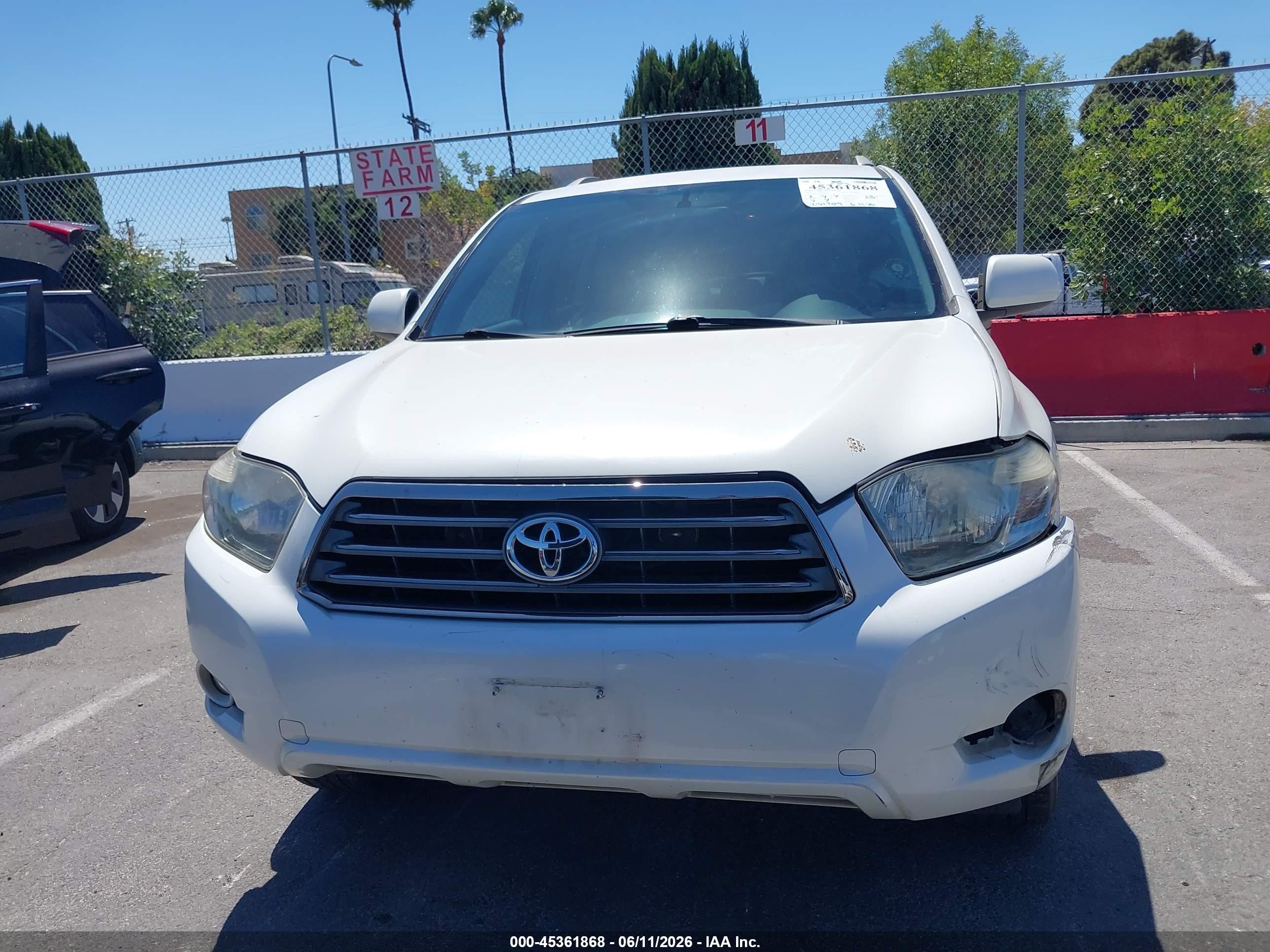 2008 Toyota Highlander Sport Белый vin: JTEDS43A682000281