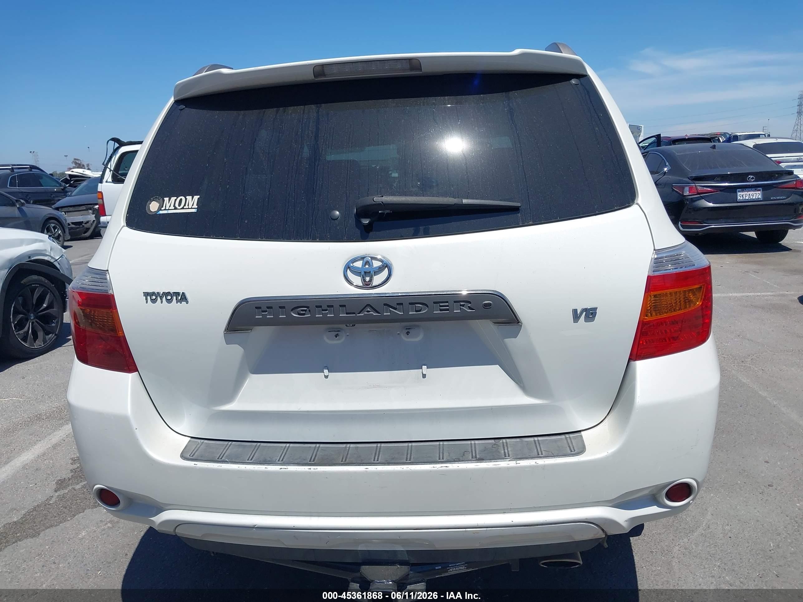 2008 Toyota Highlander Sport Белый vin: JTEDS43A682000281