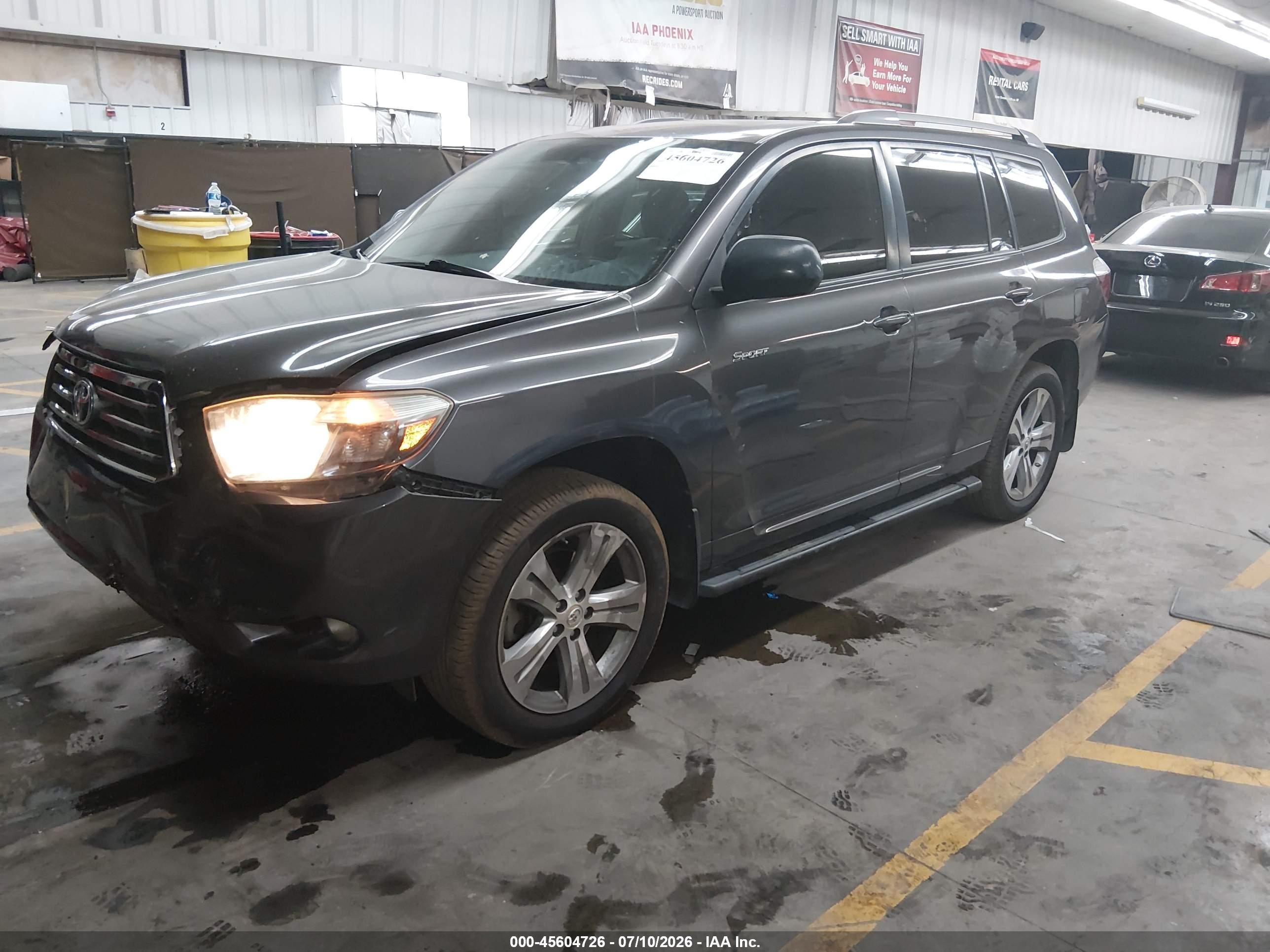 2008 Toyota Highlander Sport Gray vin: JTEDS43A682001320