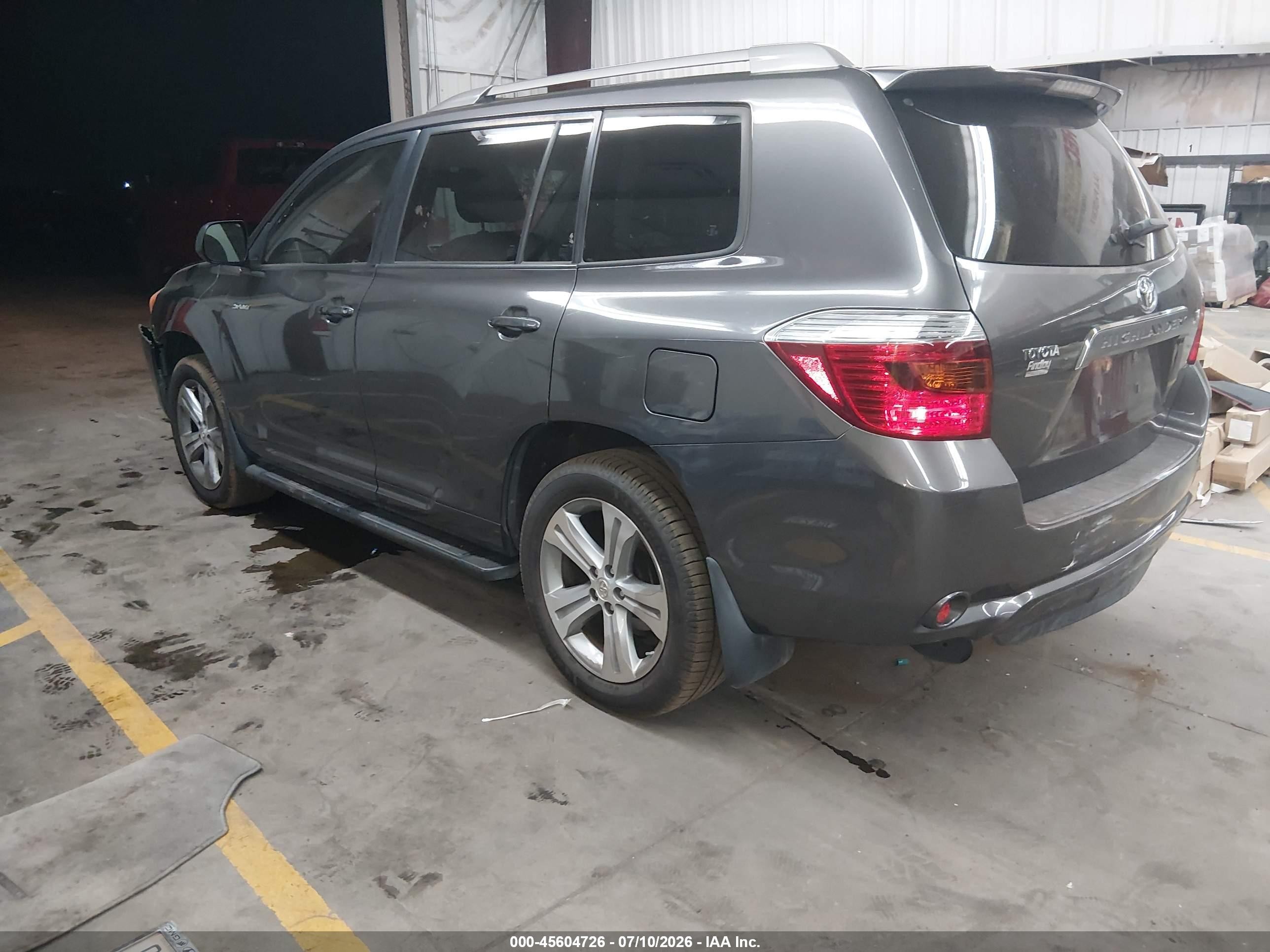 2008 Toyota Highlander Sport Gray vin: JTEDS43A682001320