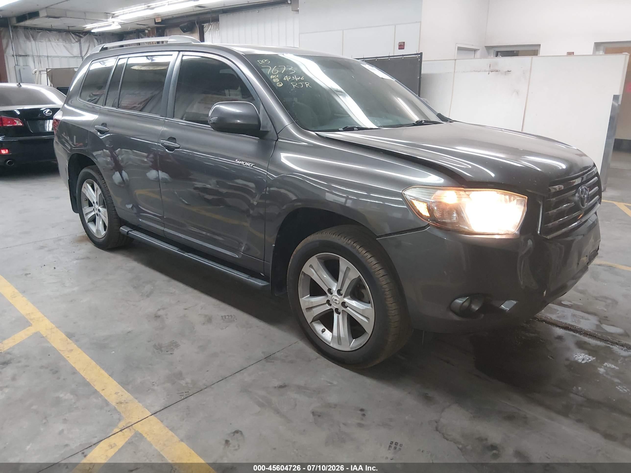 2008 Toyota Highlander Sport Gray vin: JTEDS43A682001320