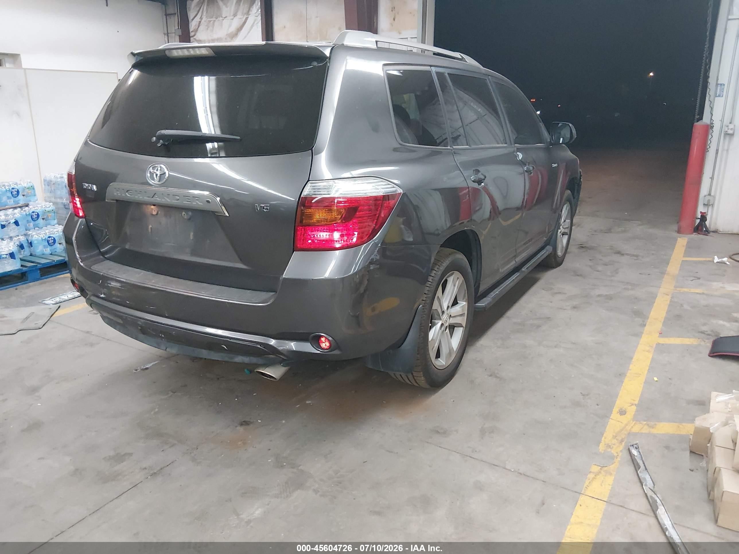 2008 Toyota Highlander Sport Gray vin: JTEDS43A682001320