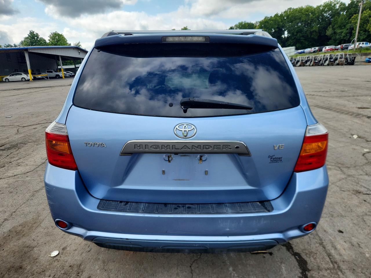 2008 Toyota Highlander Sport Blue vin: JTEDS43A682024404