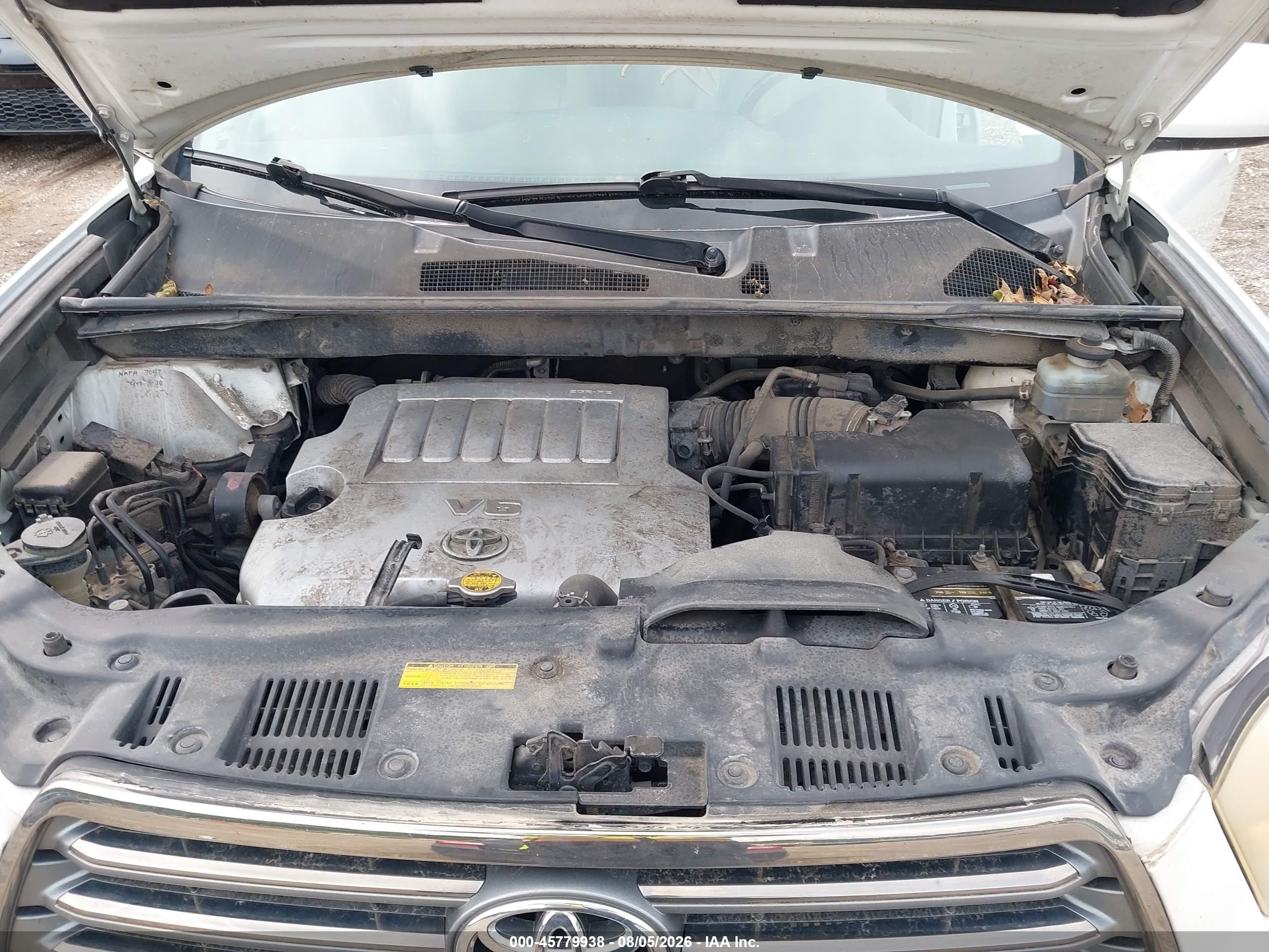2008 Toyota Highlander Sport White vin: JTEDS43A782006753