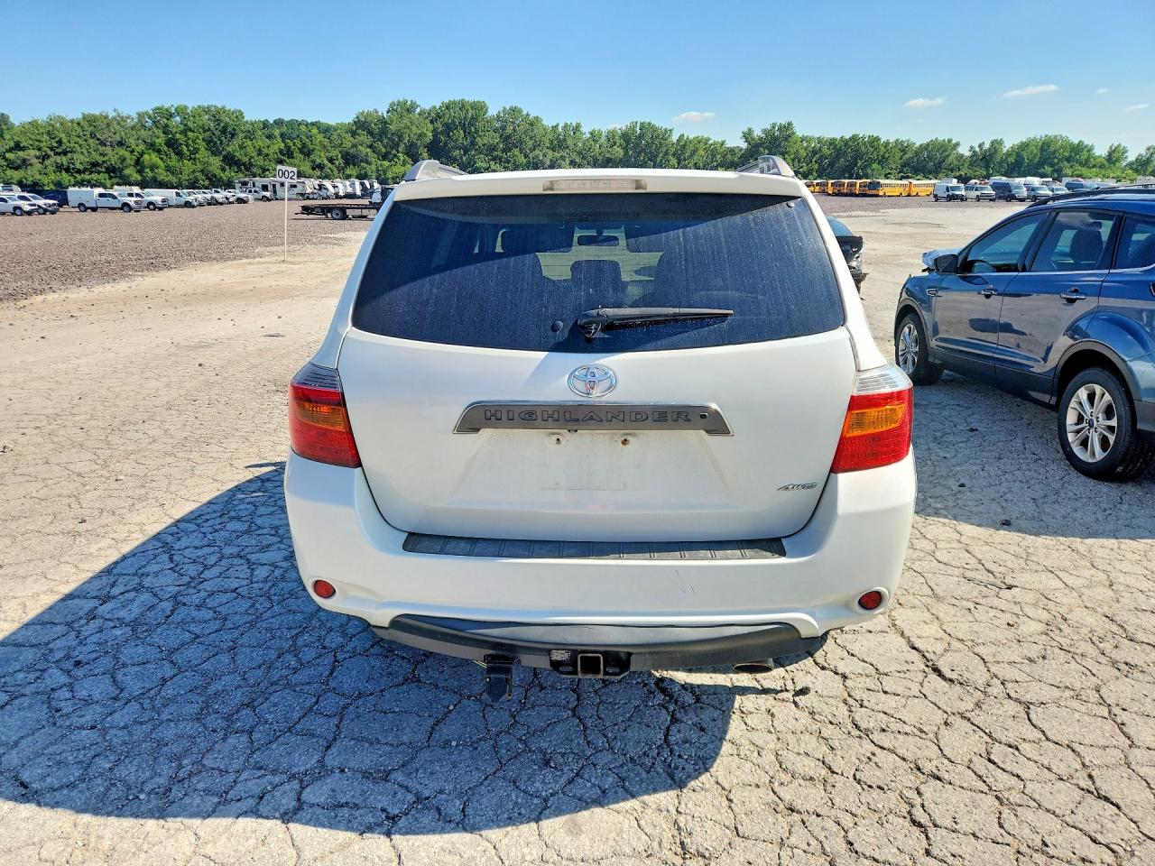 2008 Toyota Highlander Sport White vin: JTEDS43A782053779