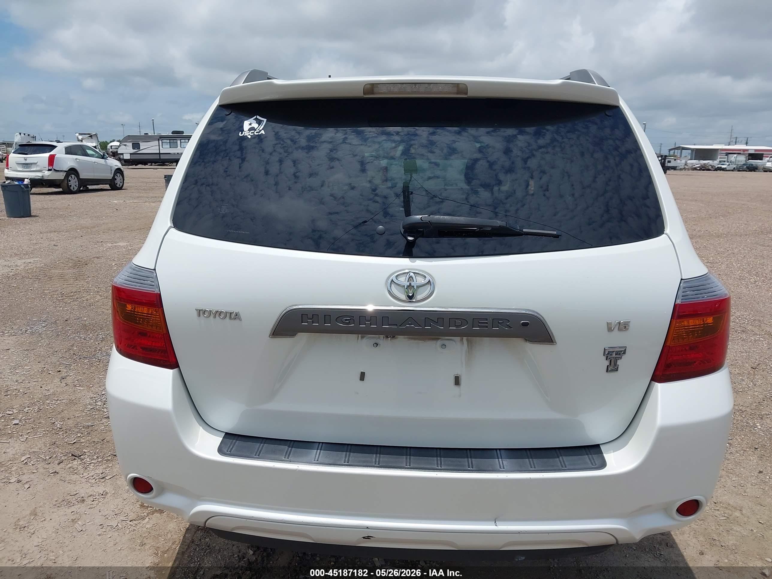 2008 Toyota Highlander Sport White vin: JTEDS43A782065981