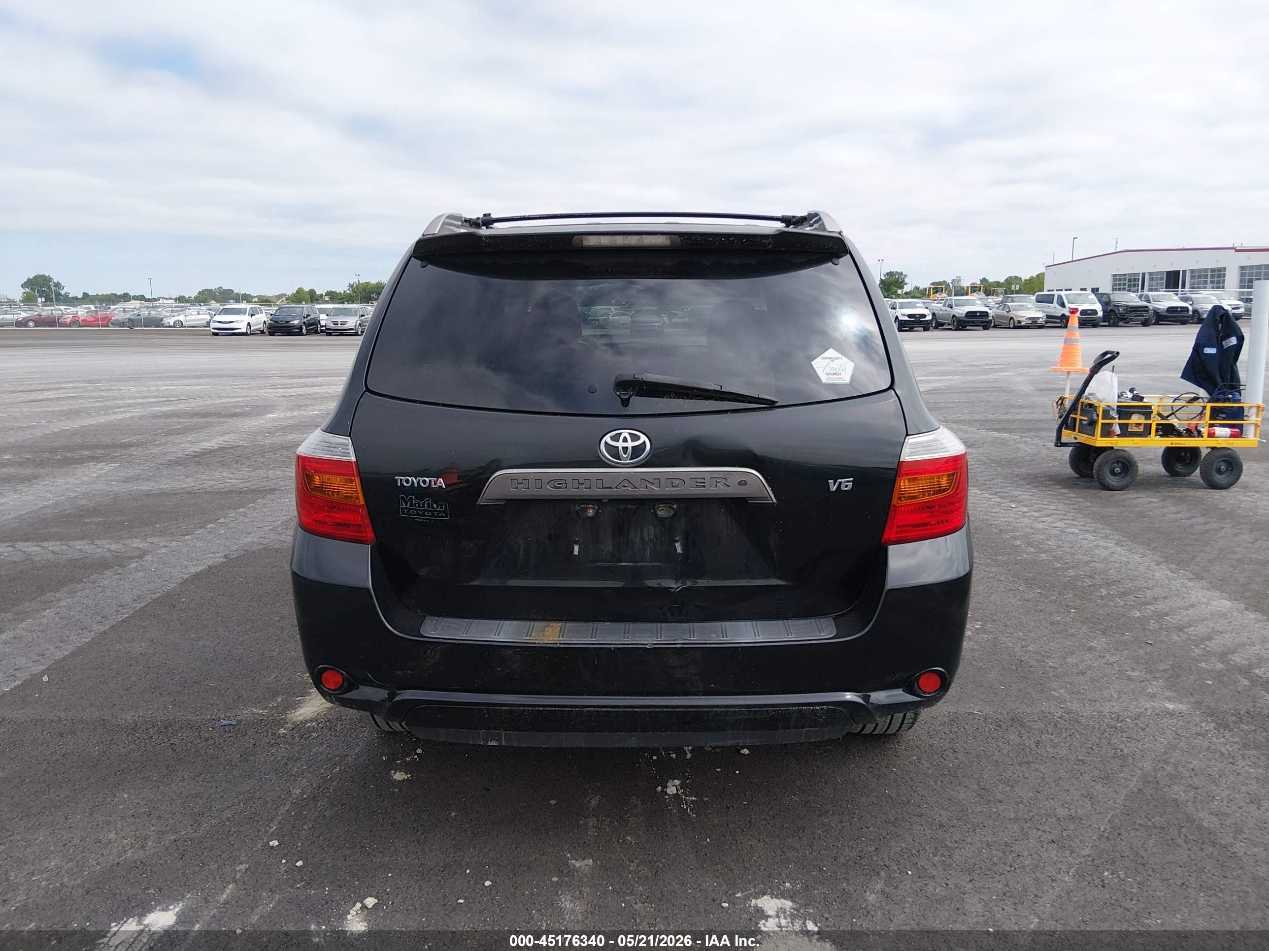 2009 Toyota Highlander Sport Black vin: JTEDS43A792075377