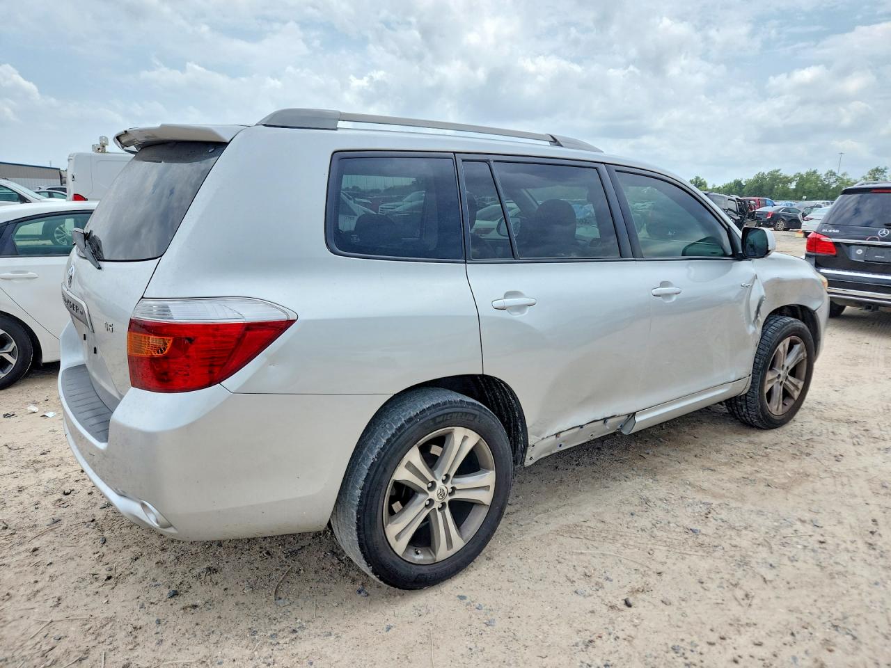 2009 Toyota Highlander Sport Silver vin: JTEDS43A792082300