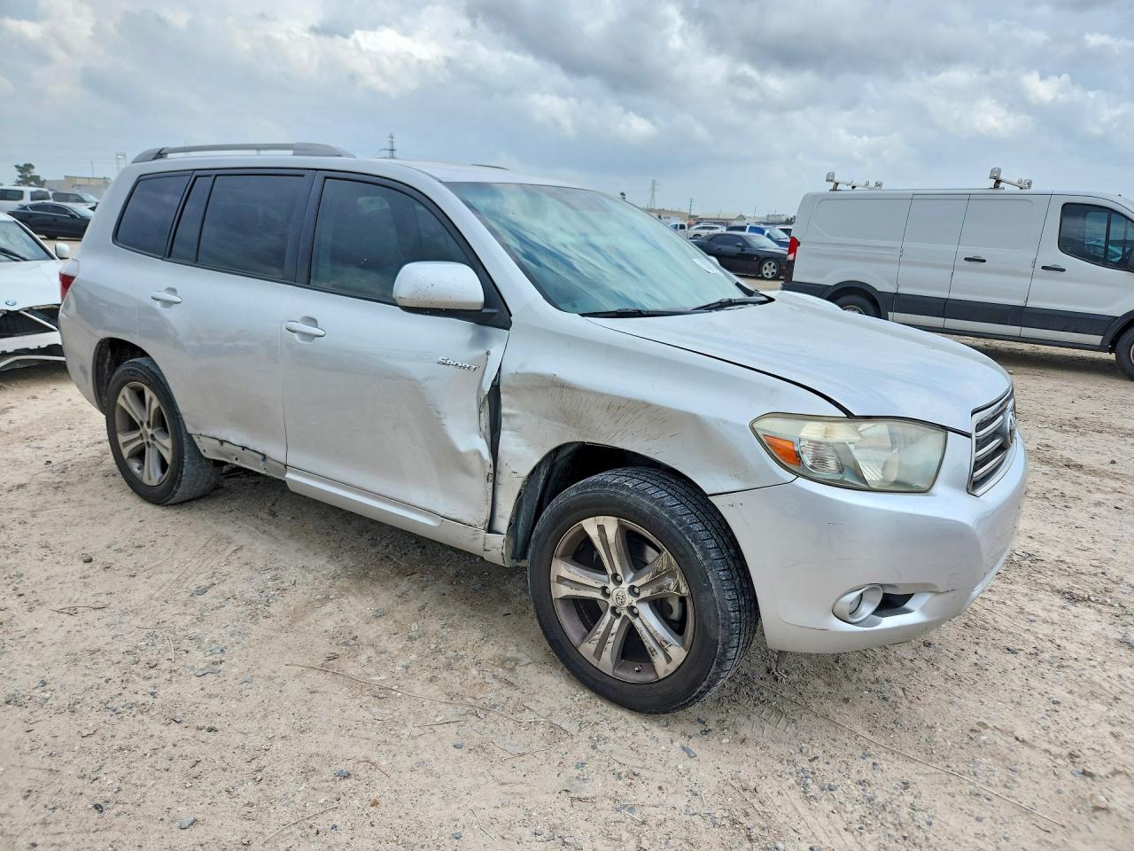 2009 Toyota Highlander Sport Silver vin: JTEDS43A792082300