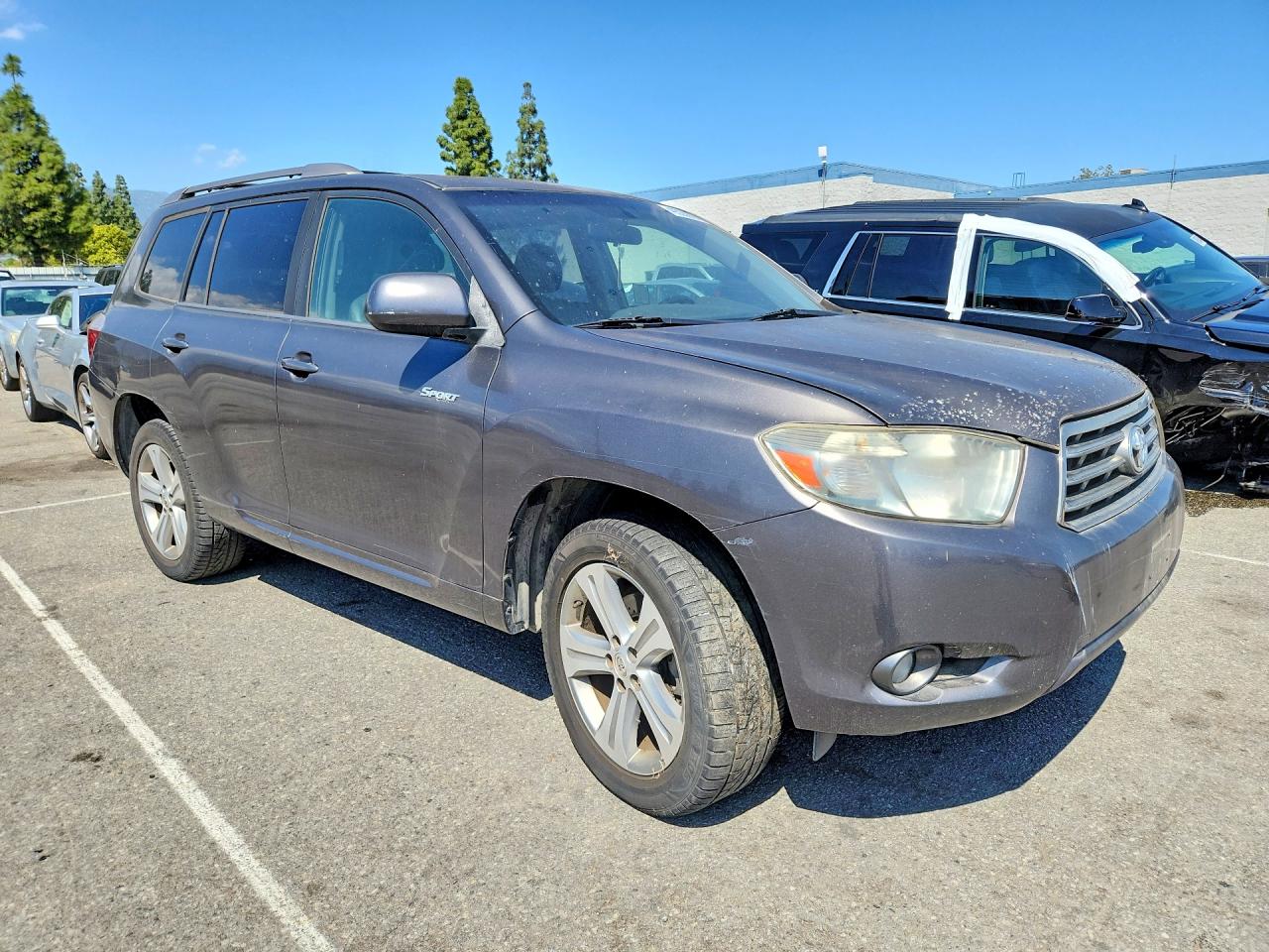 2008 Toyota Highlander Sport Gray vin: JTEDS43A882019978