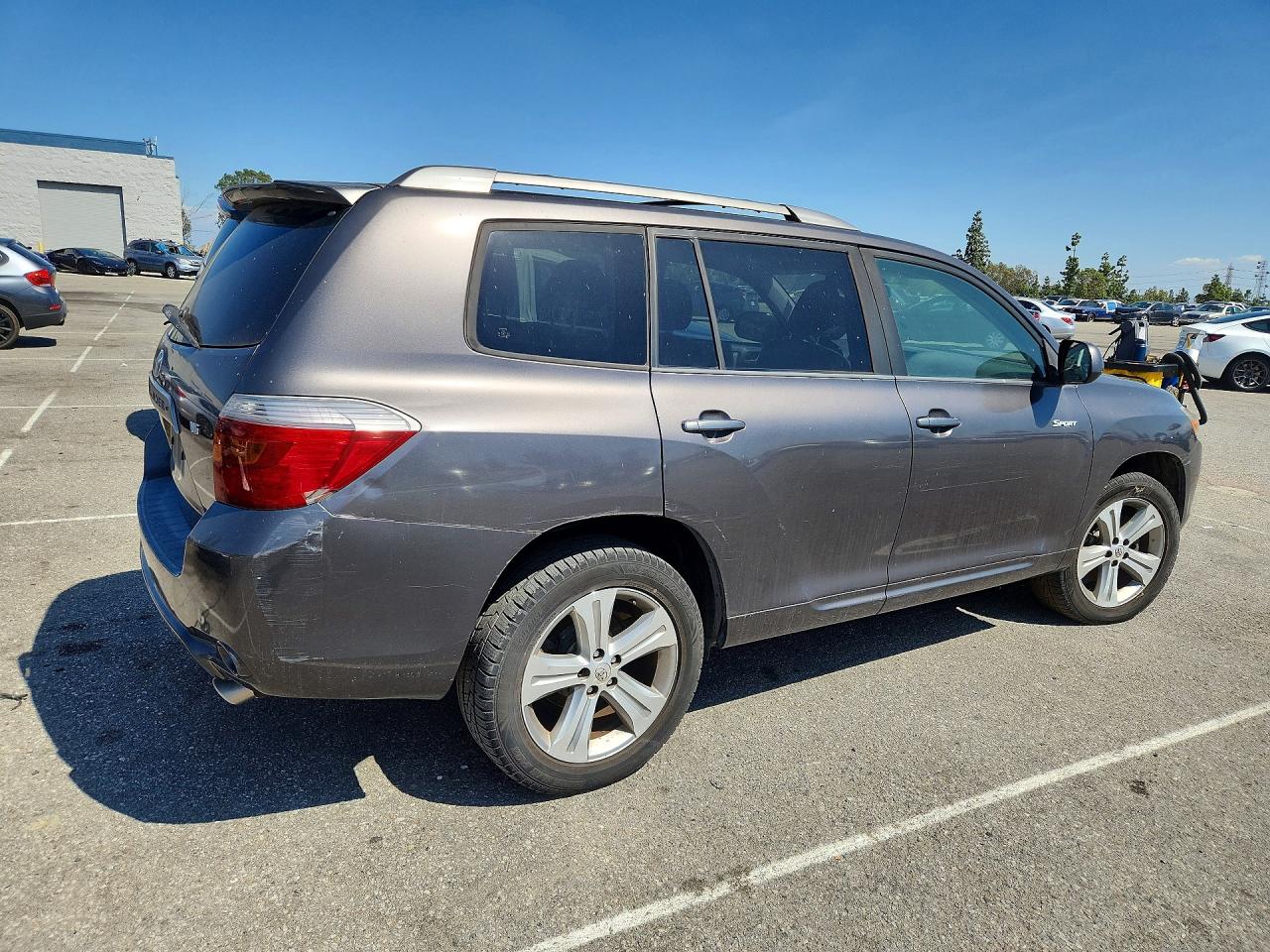 2008 Toyota Highlander Sport Gray vin: JTEDS43A882019978