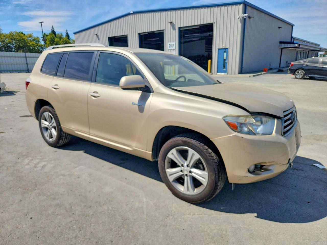 2008 Toyota Highlander Sport Tan vin: JTEDS43A882034271