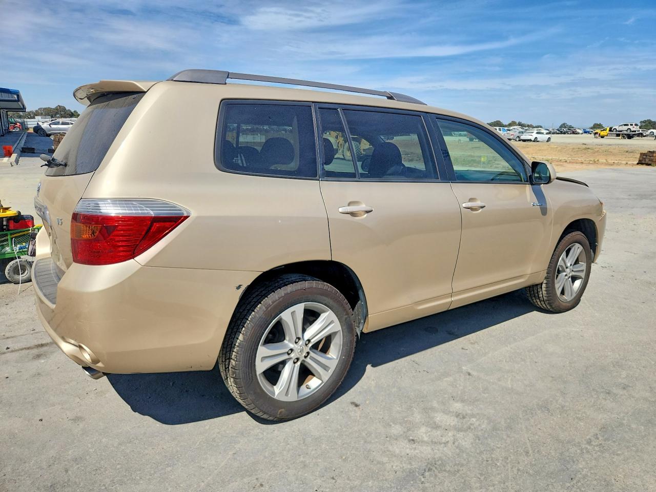 2008 Toyota Highlander Sport Tan vin: JTEDS43A882034271