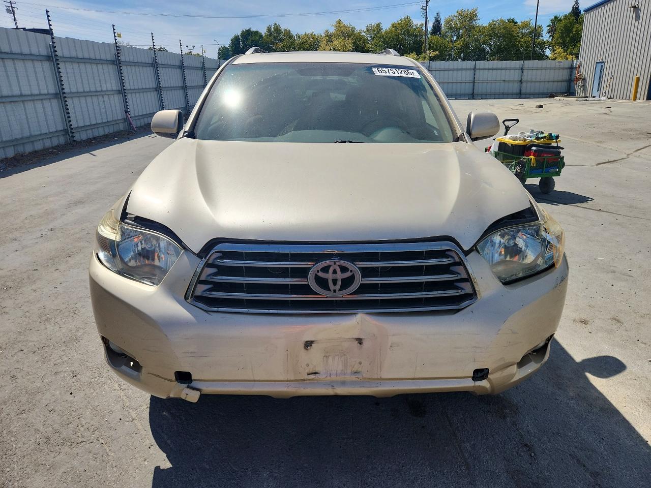 2008 Toyota Highlander Sport Tan vin: JTEDS43A882034271