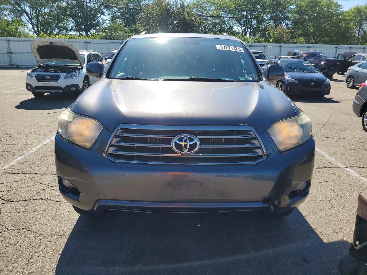 2008 Toyota Highlander Sport Gray vin: JTEDS43A882054603