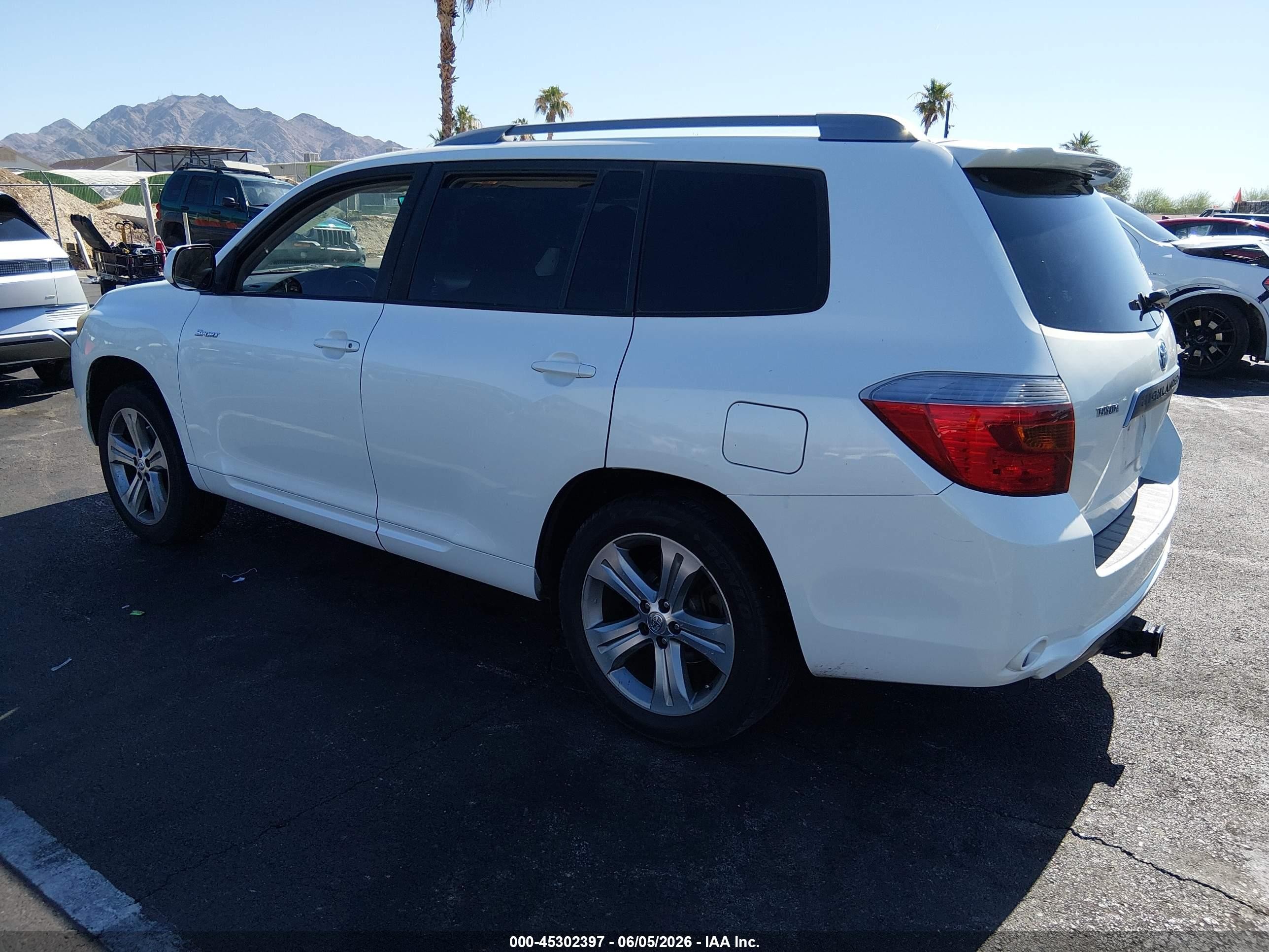 2008 Toyota Highlander Sport Белый vin: JTEDS43A882057534